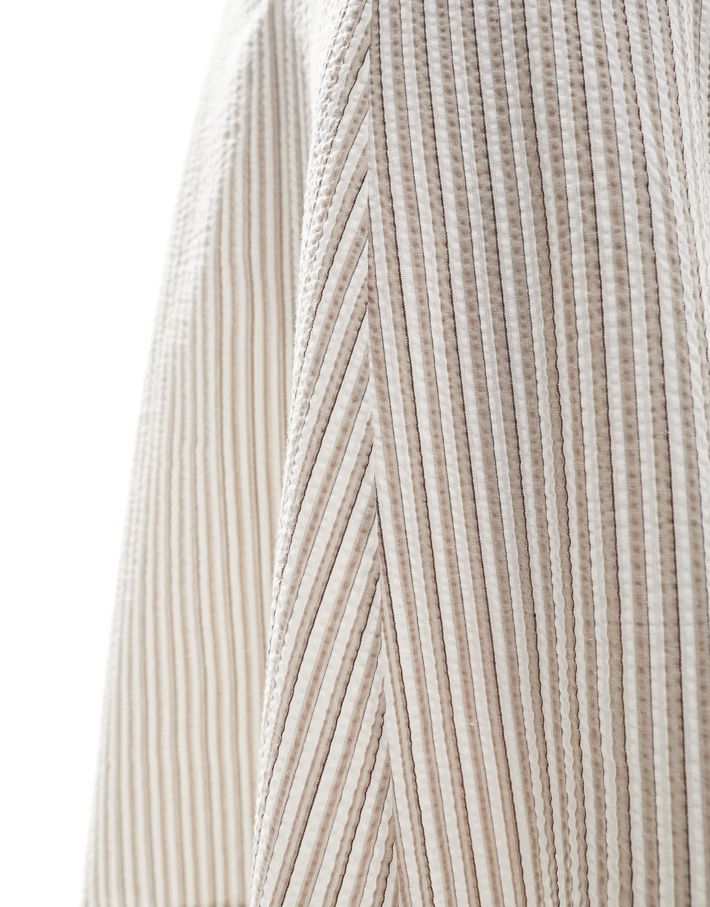 Daisy Street low rise hanky hem midi skirt in brown stripe