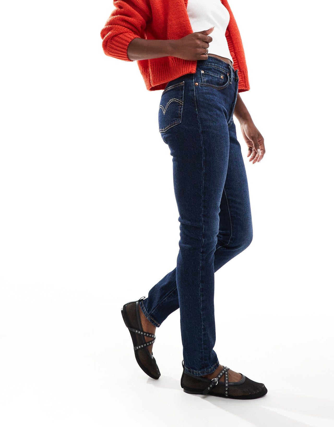 Levi's 501 skinny fit jeans in  dark blue