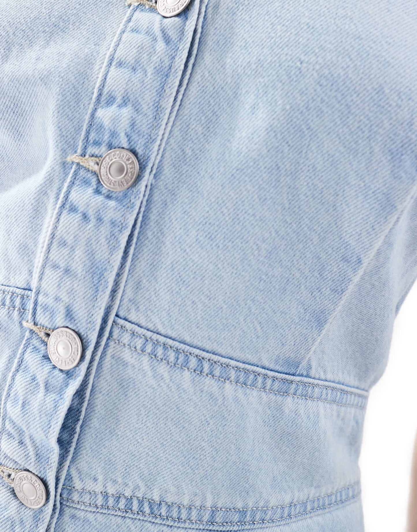 Levi's Janeesah halter denim dress in light blue