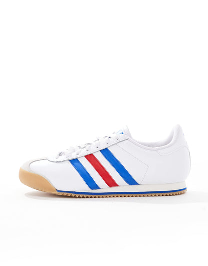adidas Originals K 74 trainers in white and blue