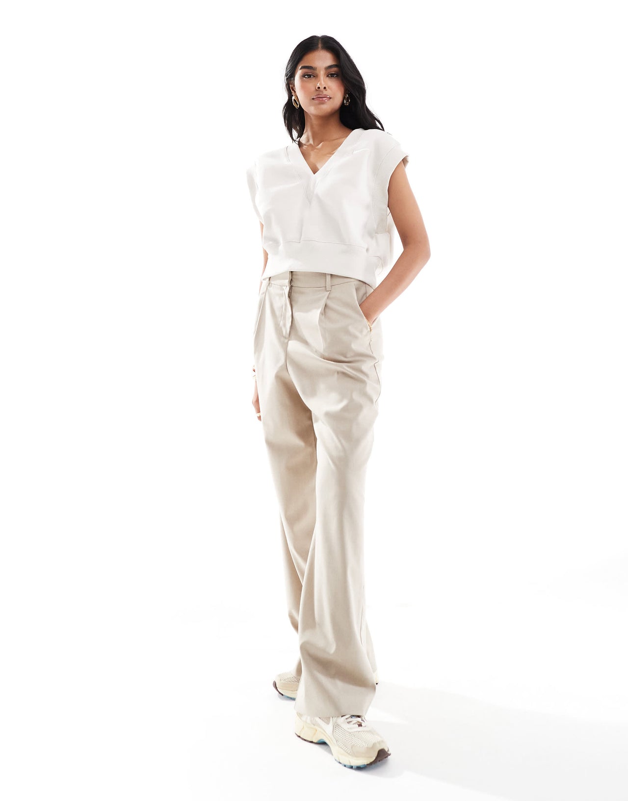 Nike Phoenix Fleece vest in orewood