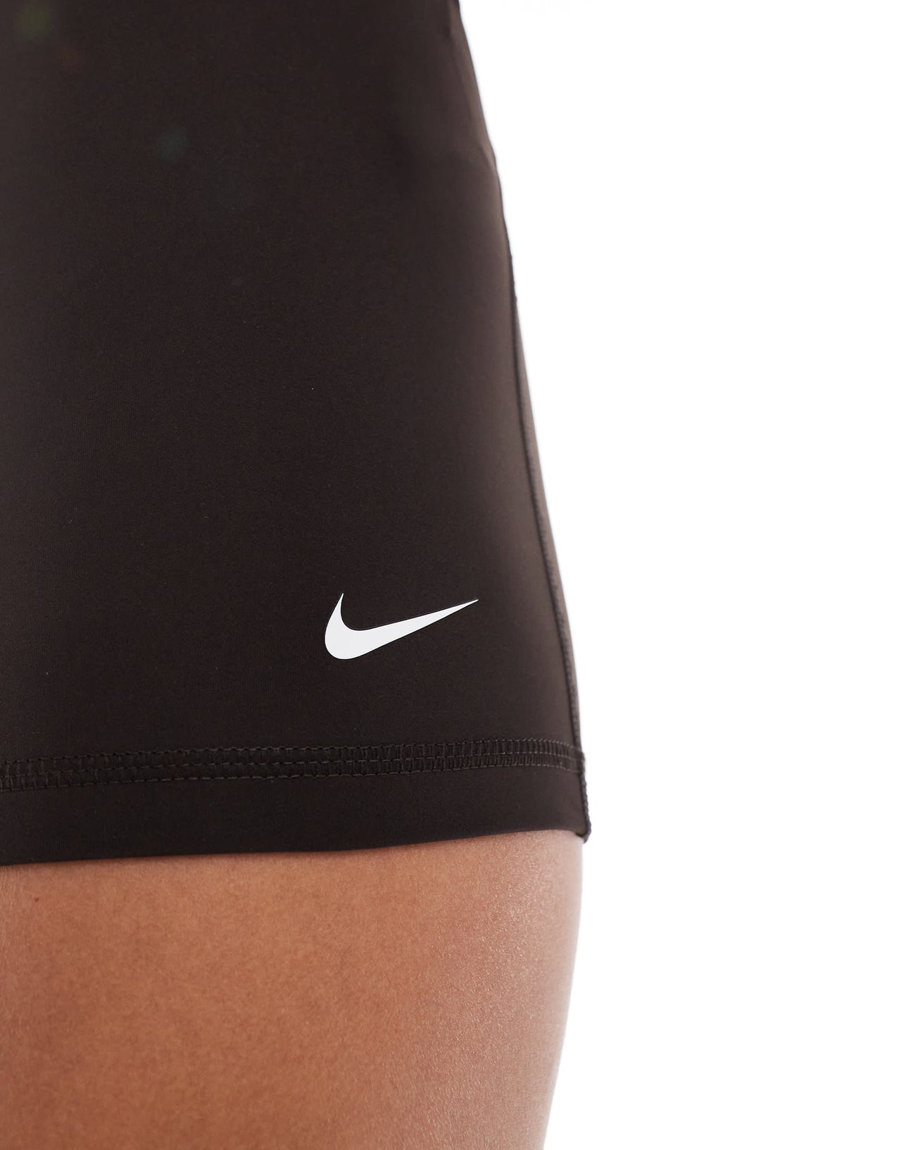 Nike Pro Training 365 3 inch leggings shorts in brown