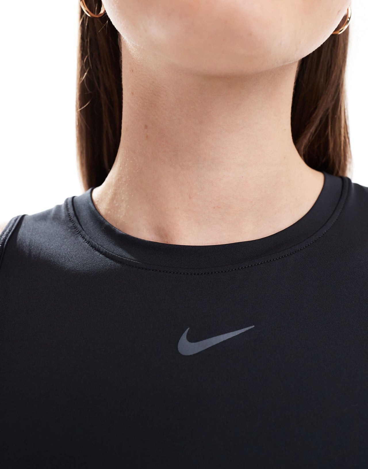 Nike One Training Dri-FIT classic cropped tank top in black