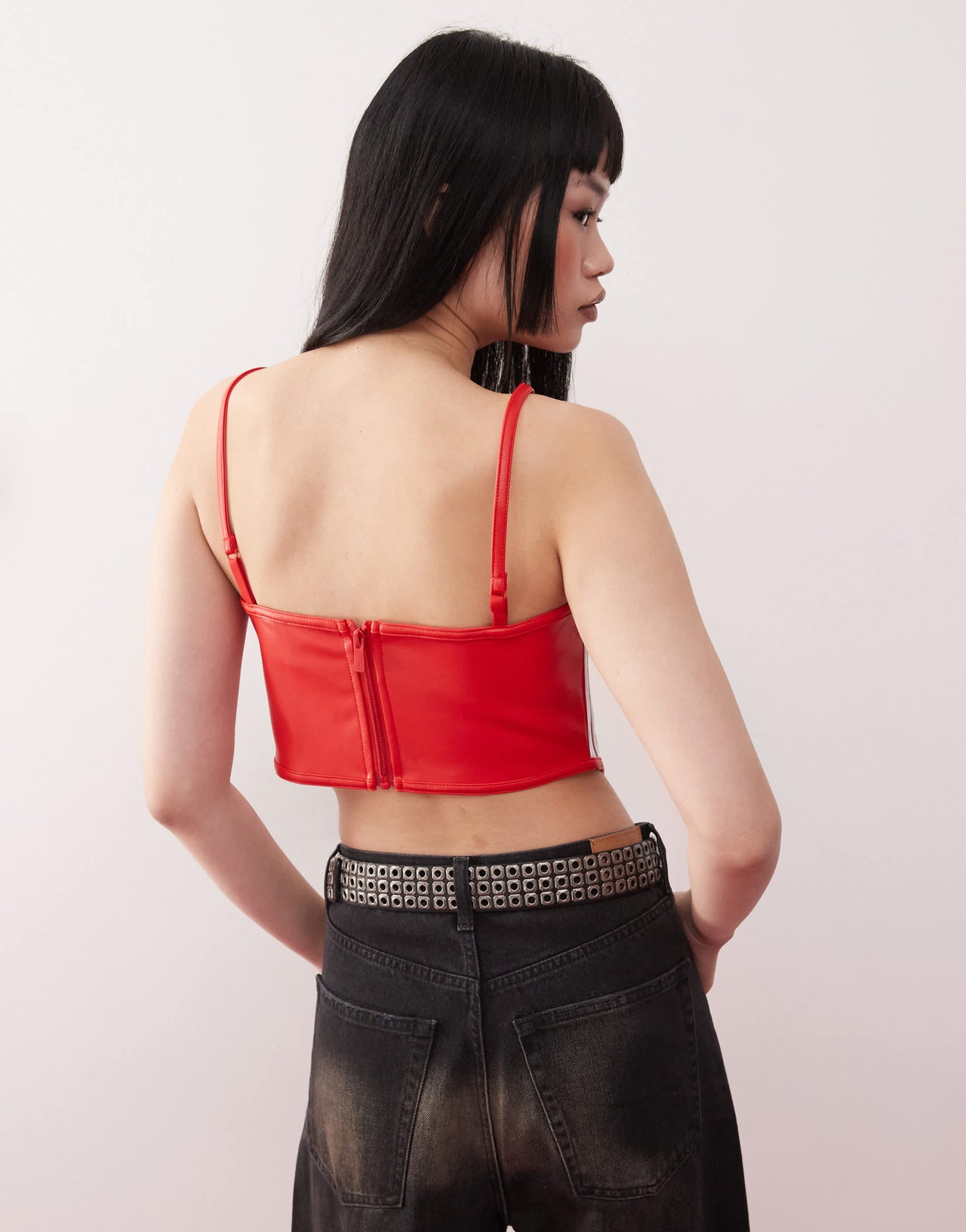 adidas Originals Firebird corset in red