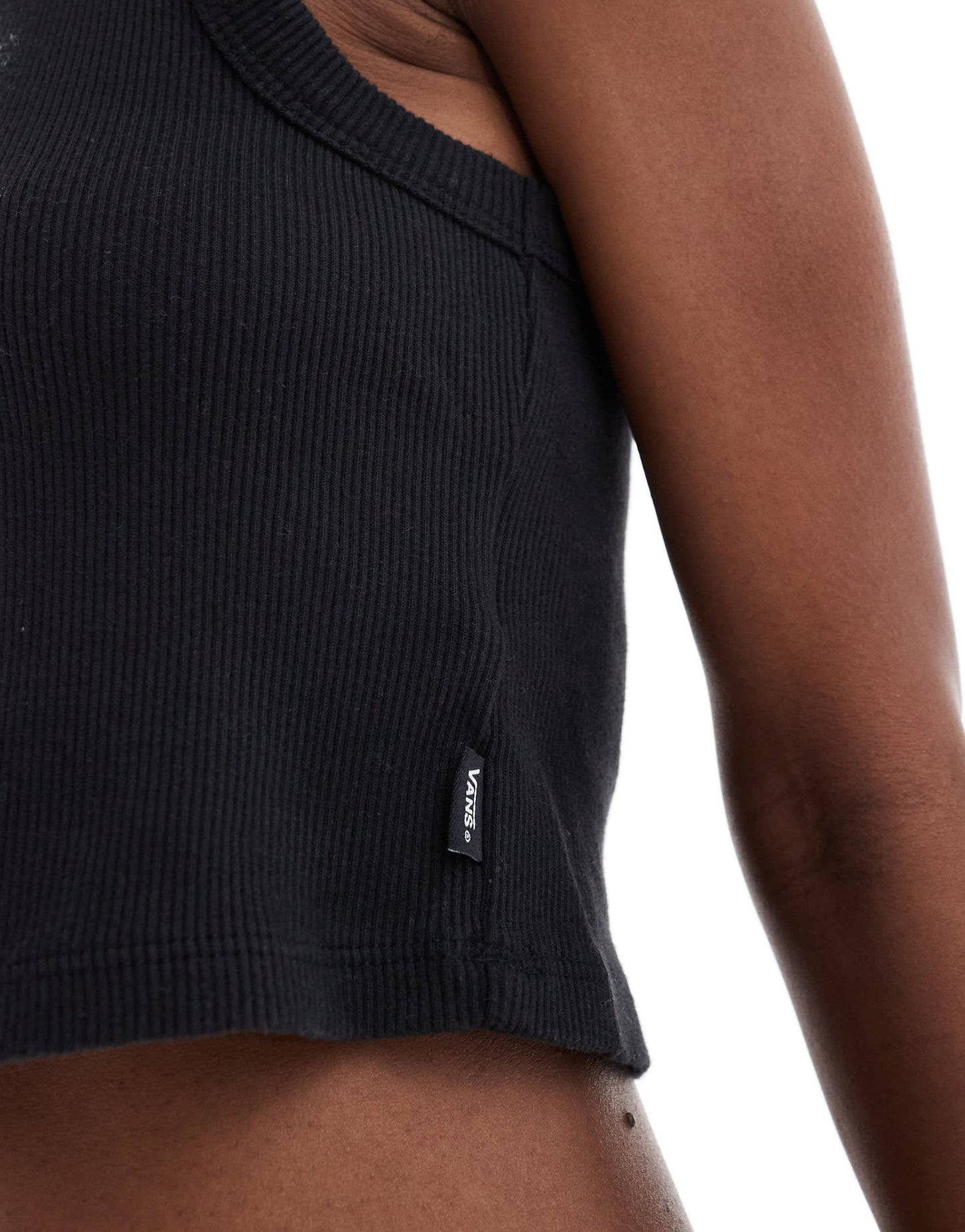 Vans drew rib tank top in black