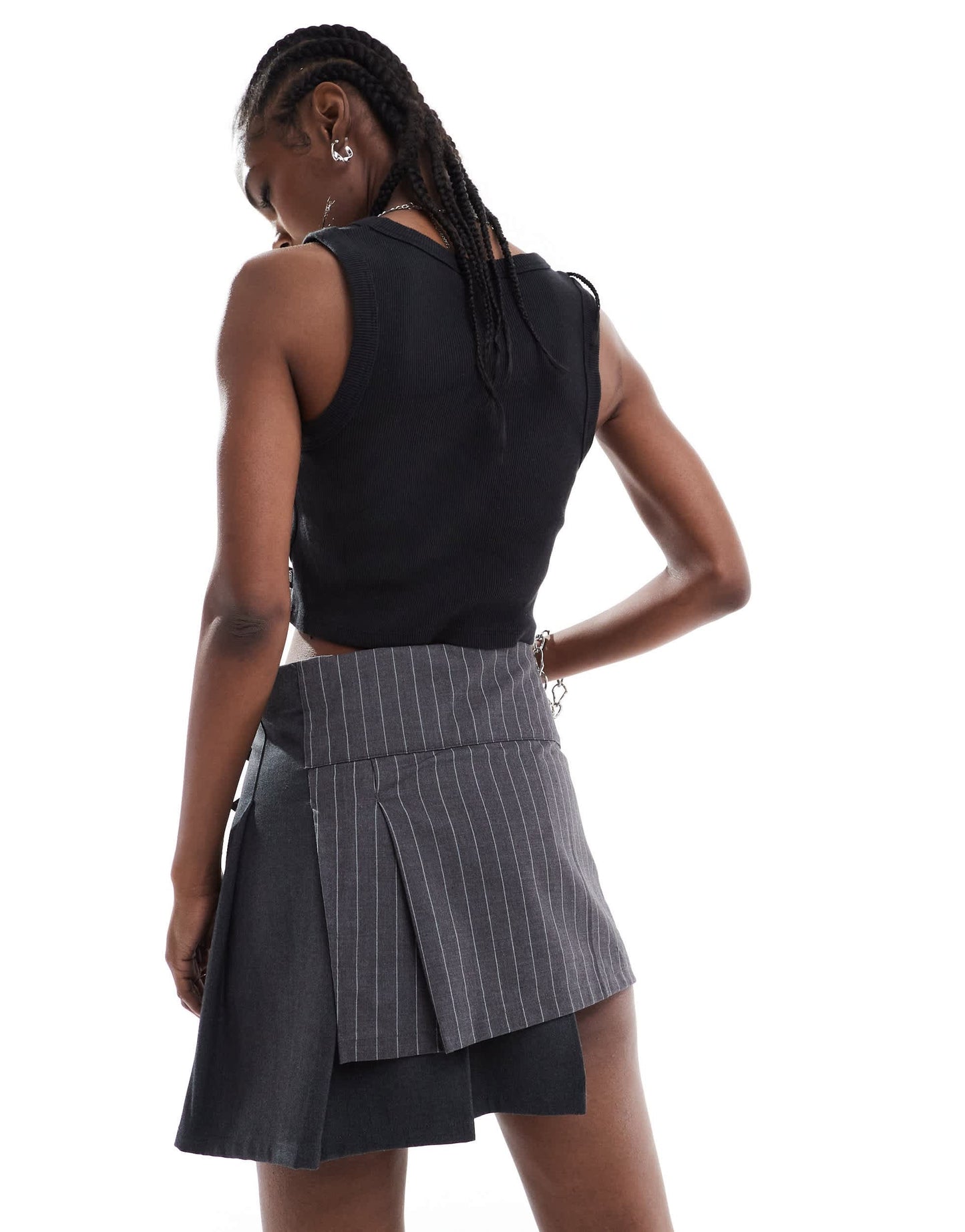 Vans drew rib tank top in black