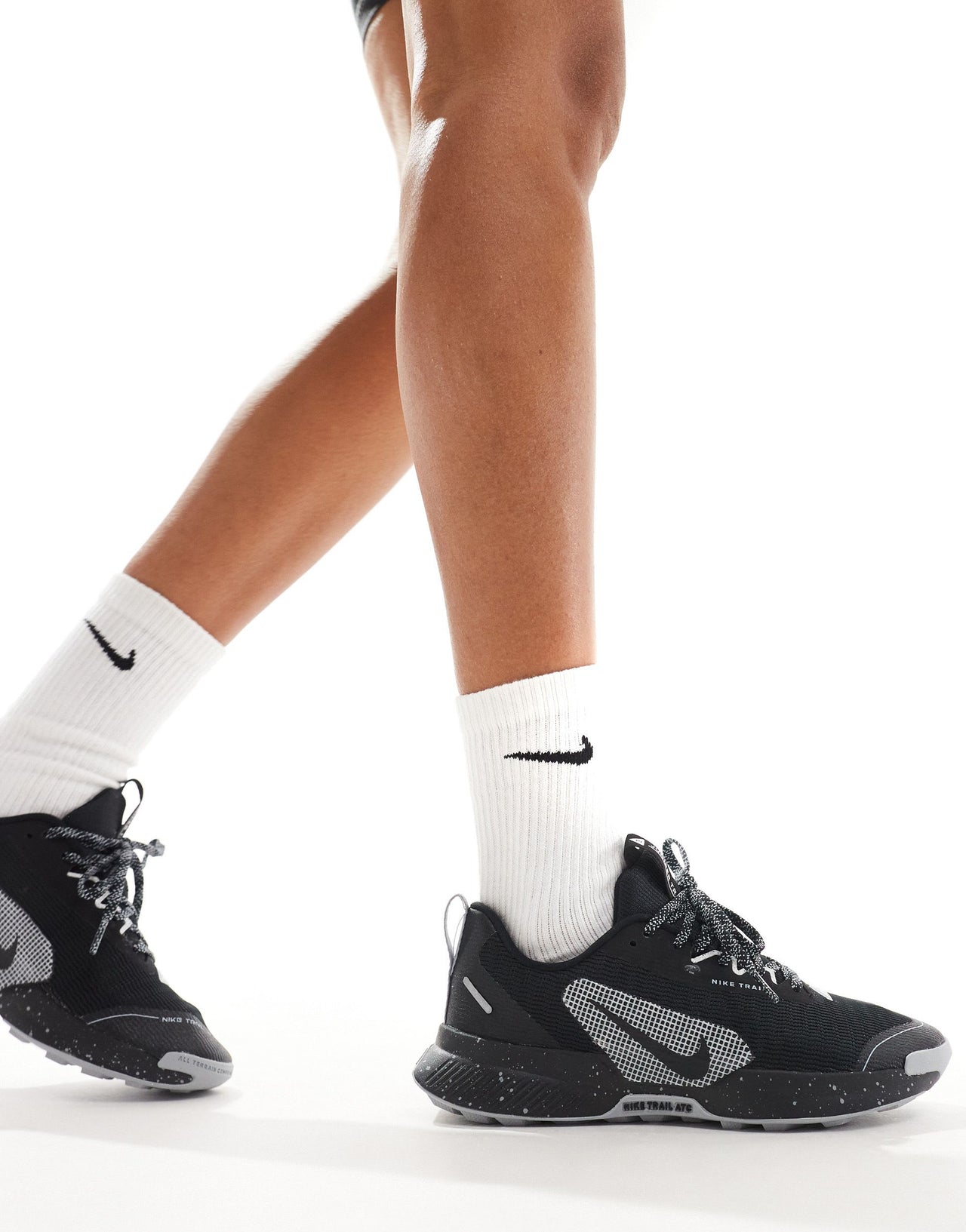 Nike Running Juniper Trail 3 trainers in triple black