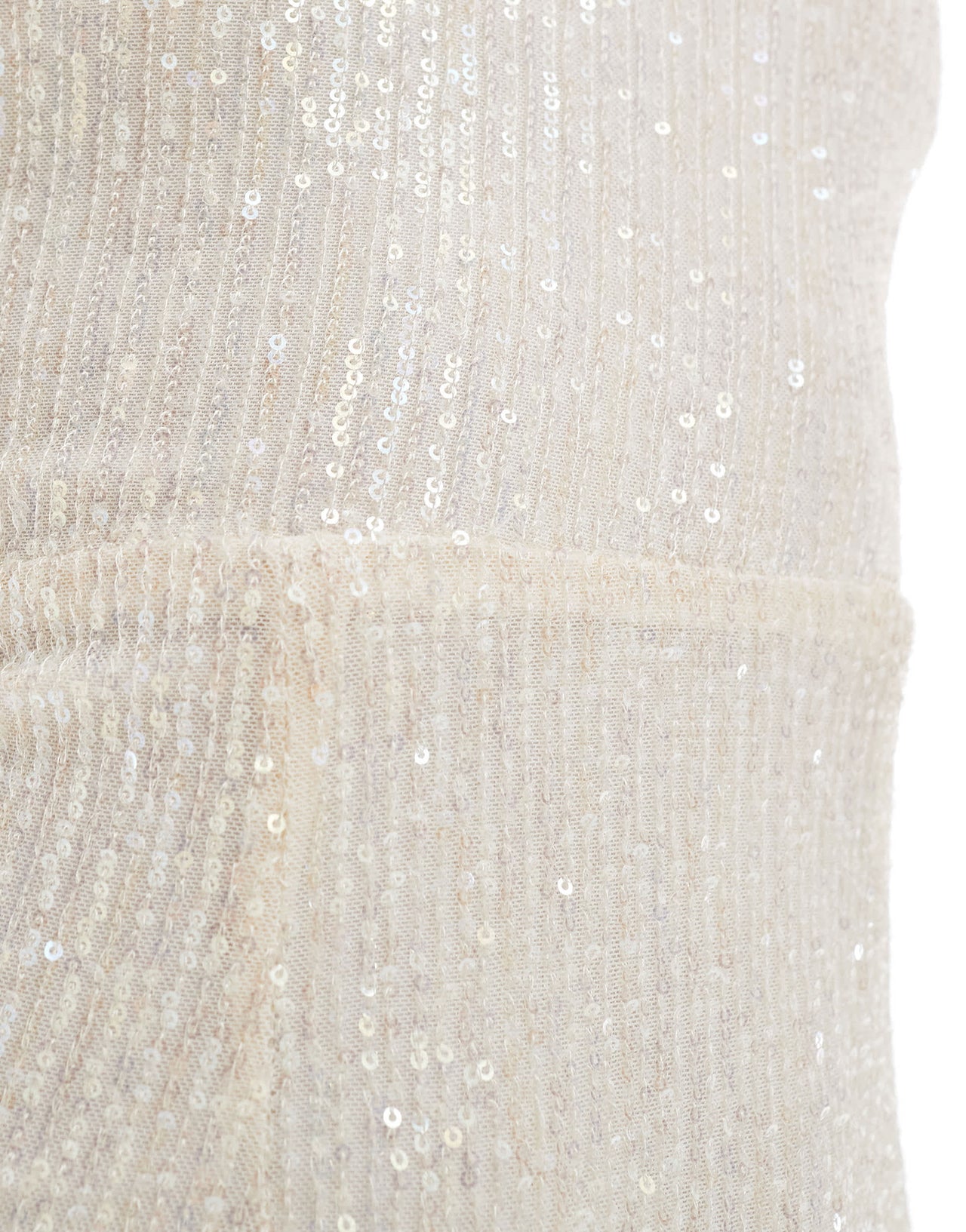 New Look sequin bandeau mini dress in cream