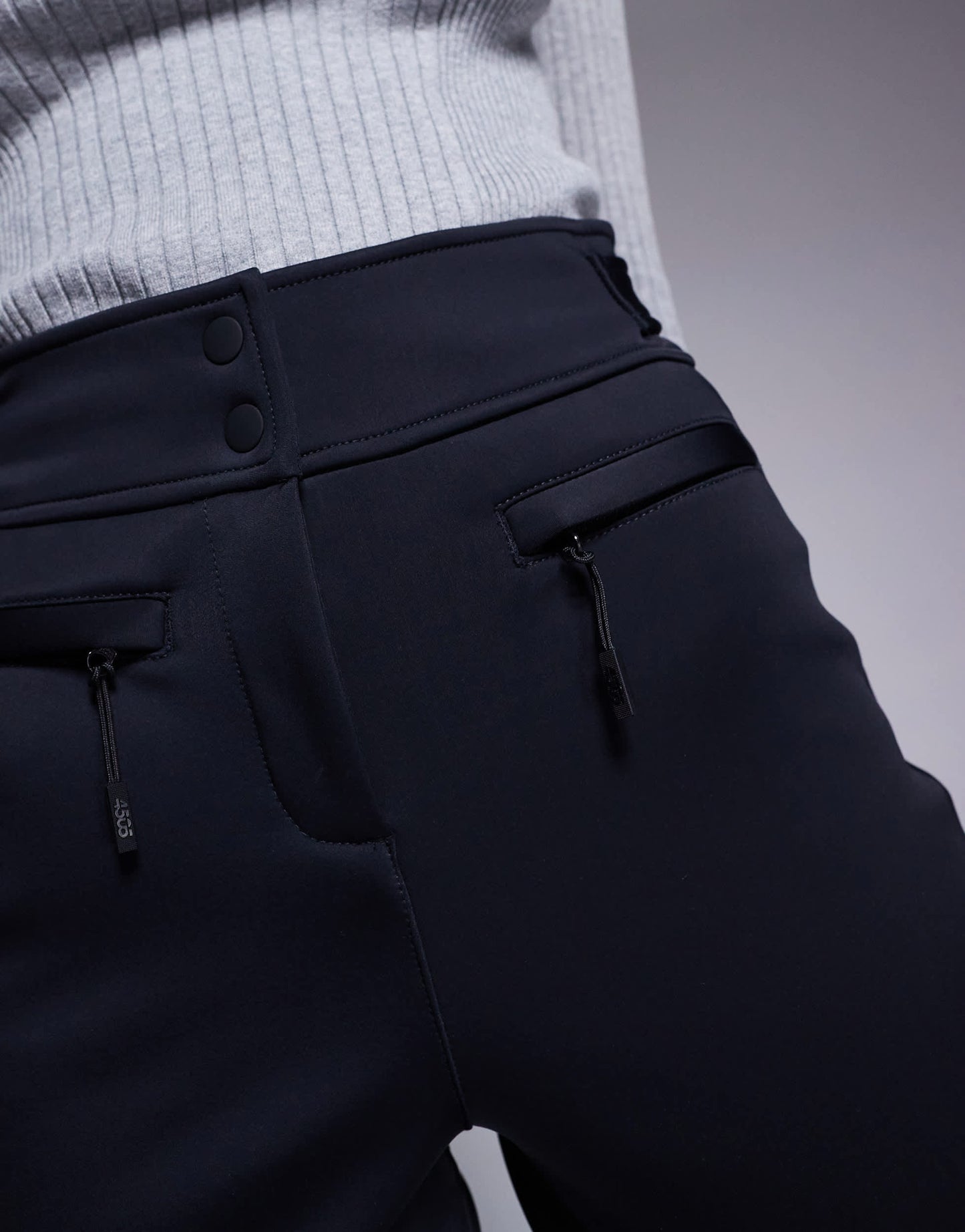 4505 Ski soft shell water repellent skinny ski pants in black