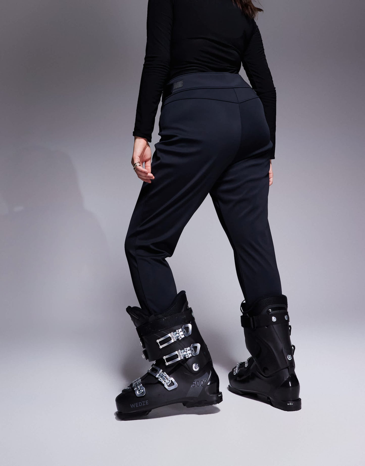 4505 Curve Ski soft shell water repellent skinny ski pants in black