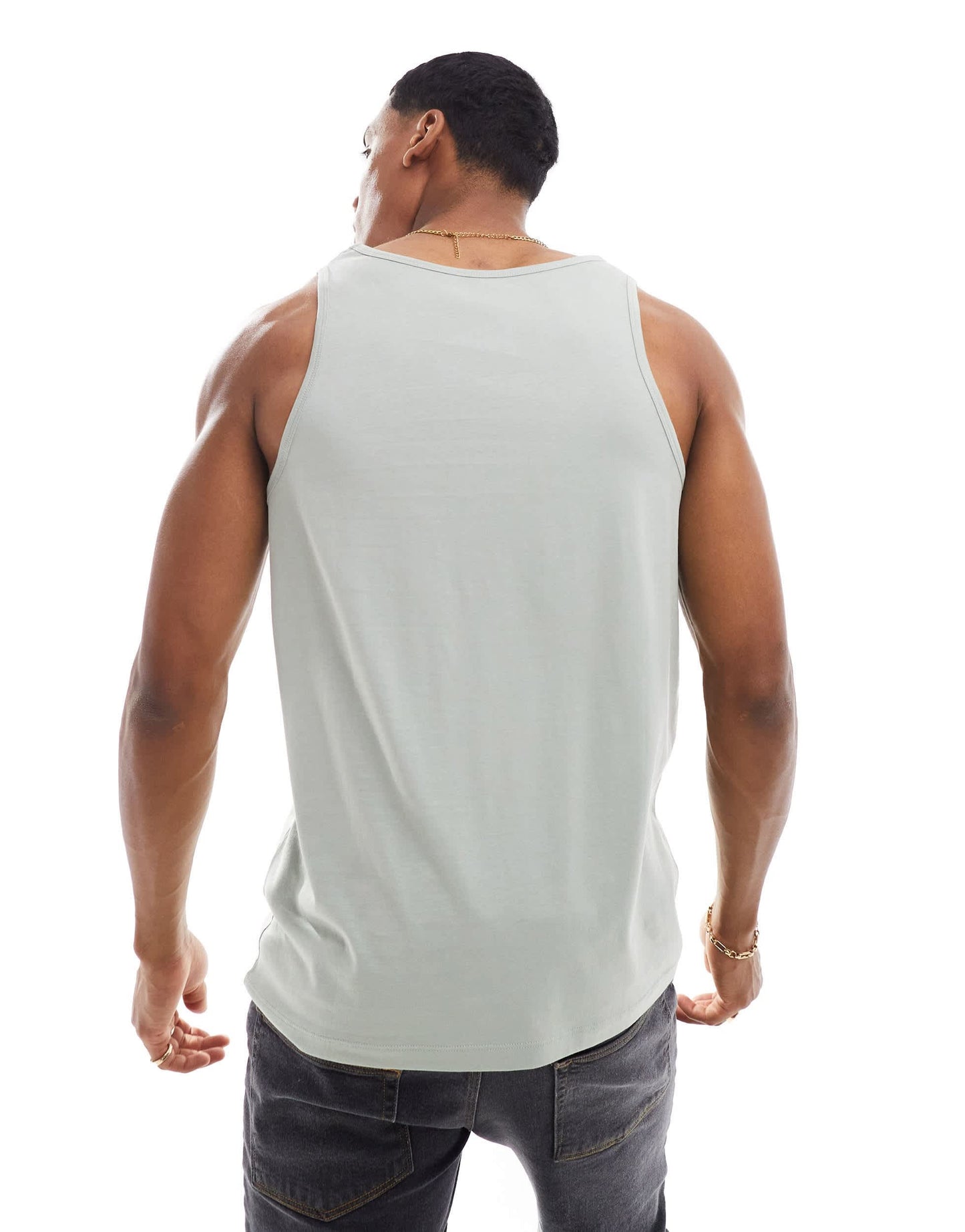 ASOS DESIGN essentials vest in light green