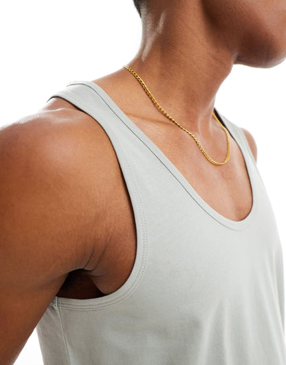 ASOS DESIGN essentials vest in light green