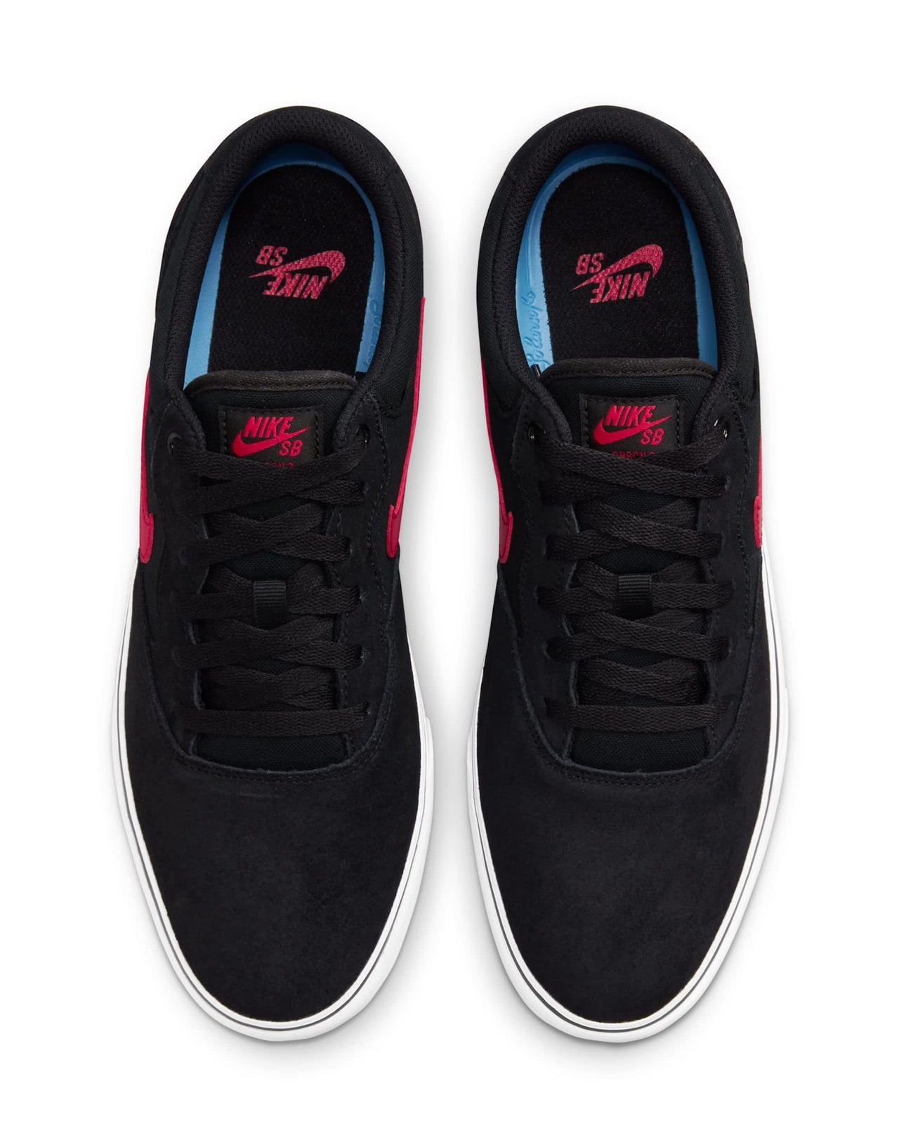 Nike SB Chron 2 trainers in black and red