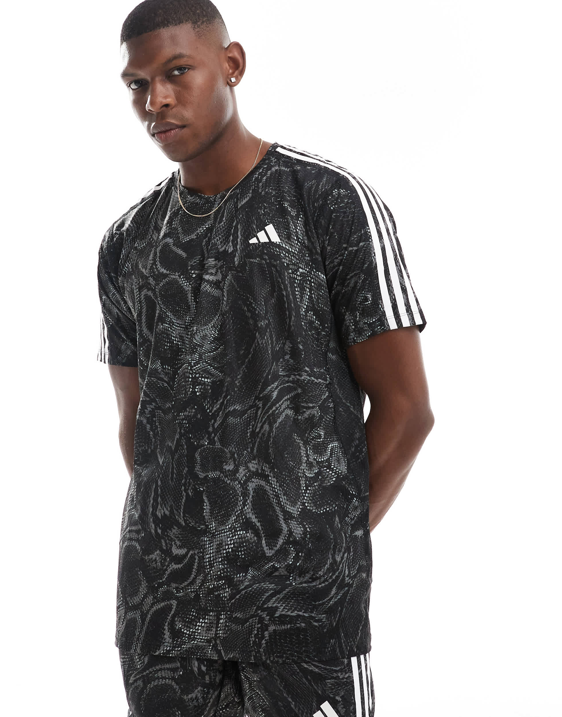 adidas Running Own The Run t-shirt in print
