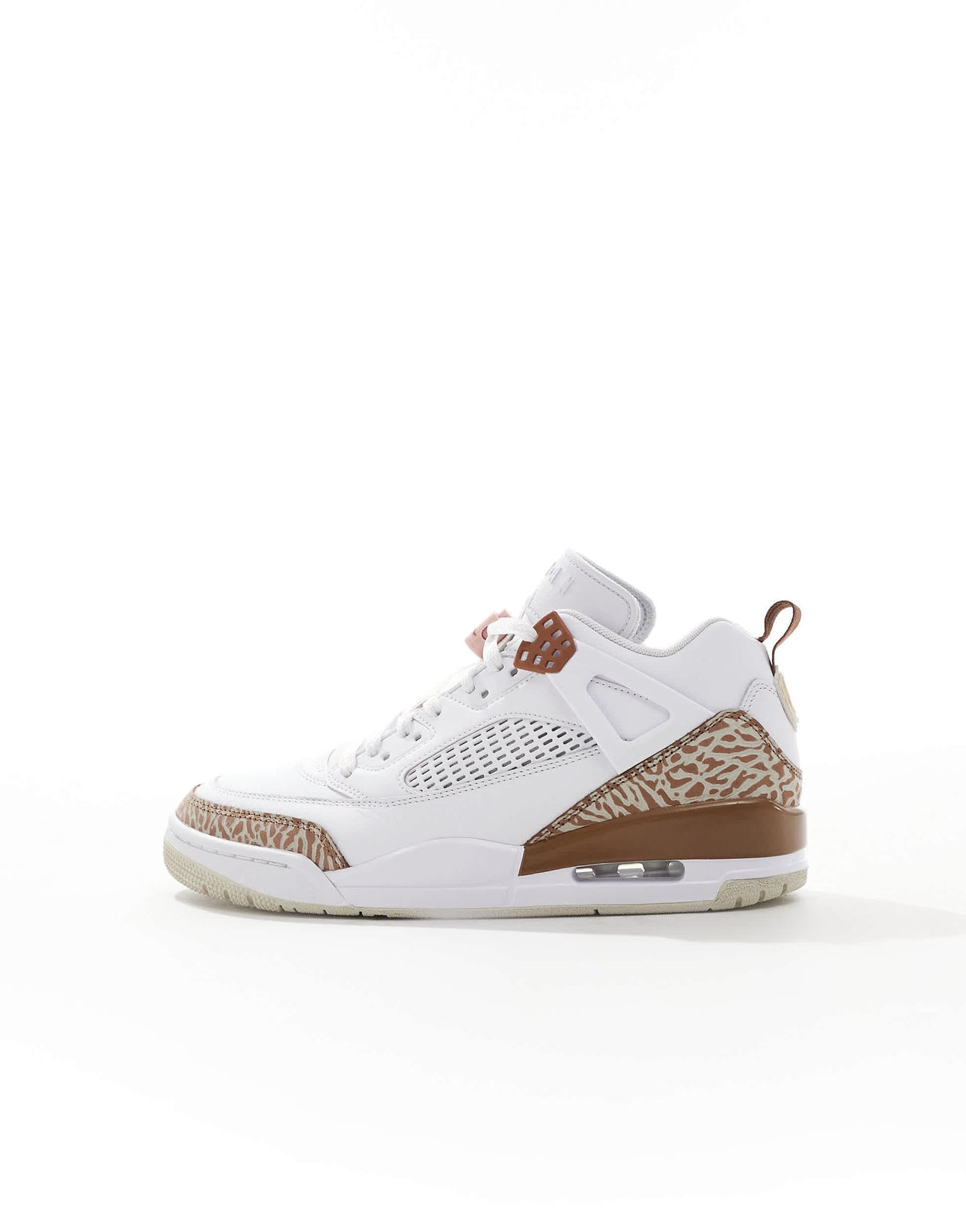 Jordan Spizike low trainers in white and brown