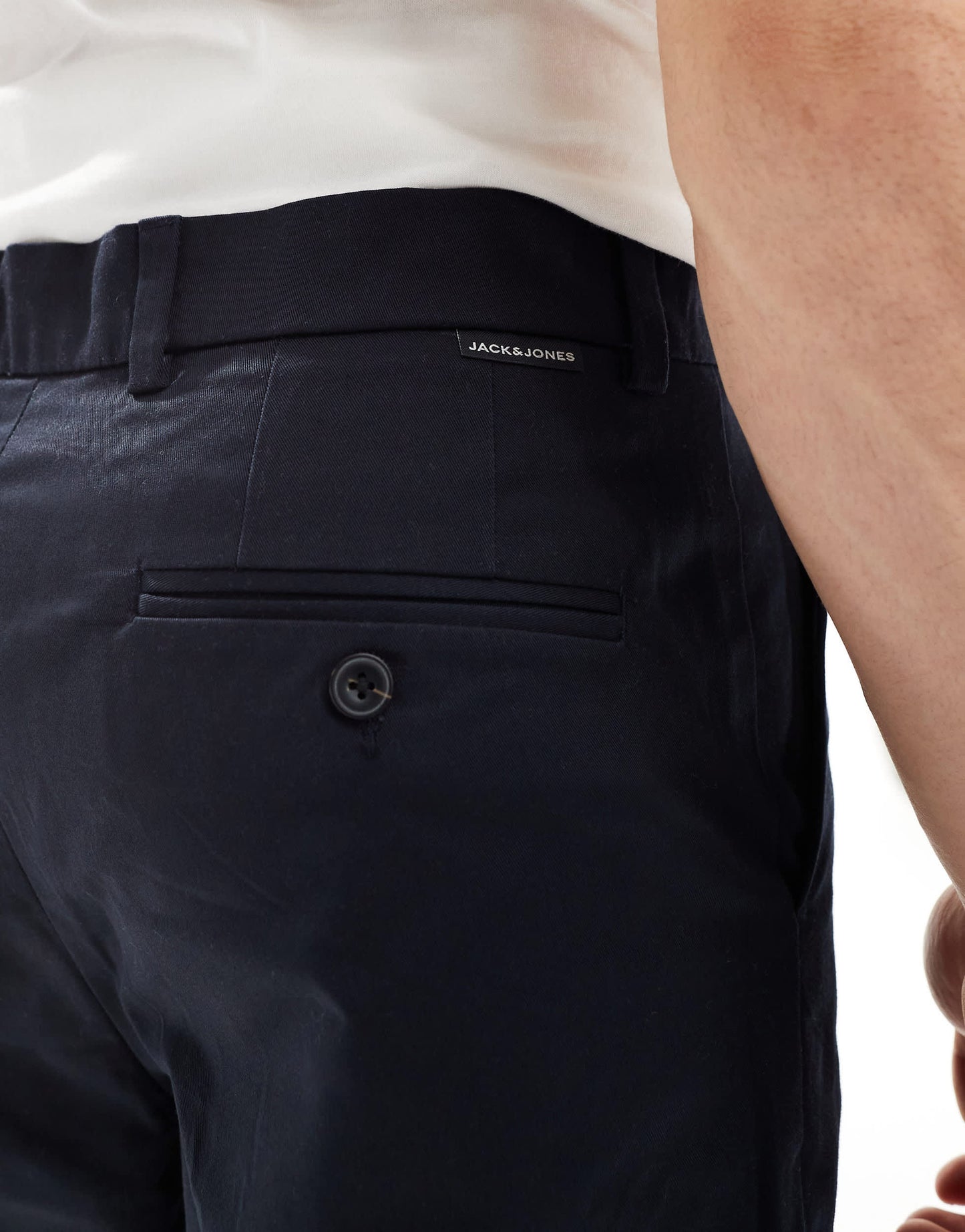 Jack & Jones baggy fit chino short in navy