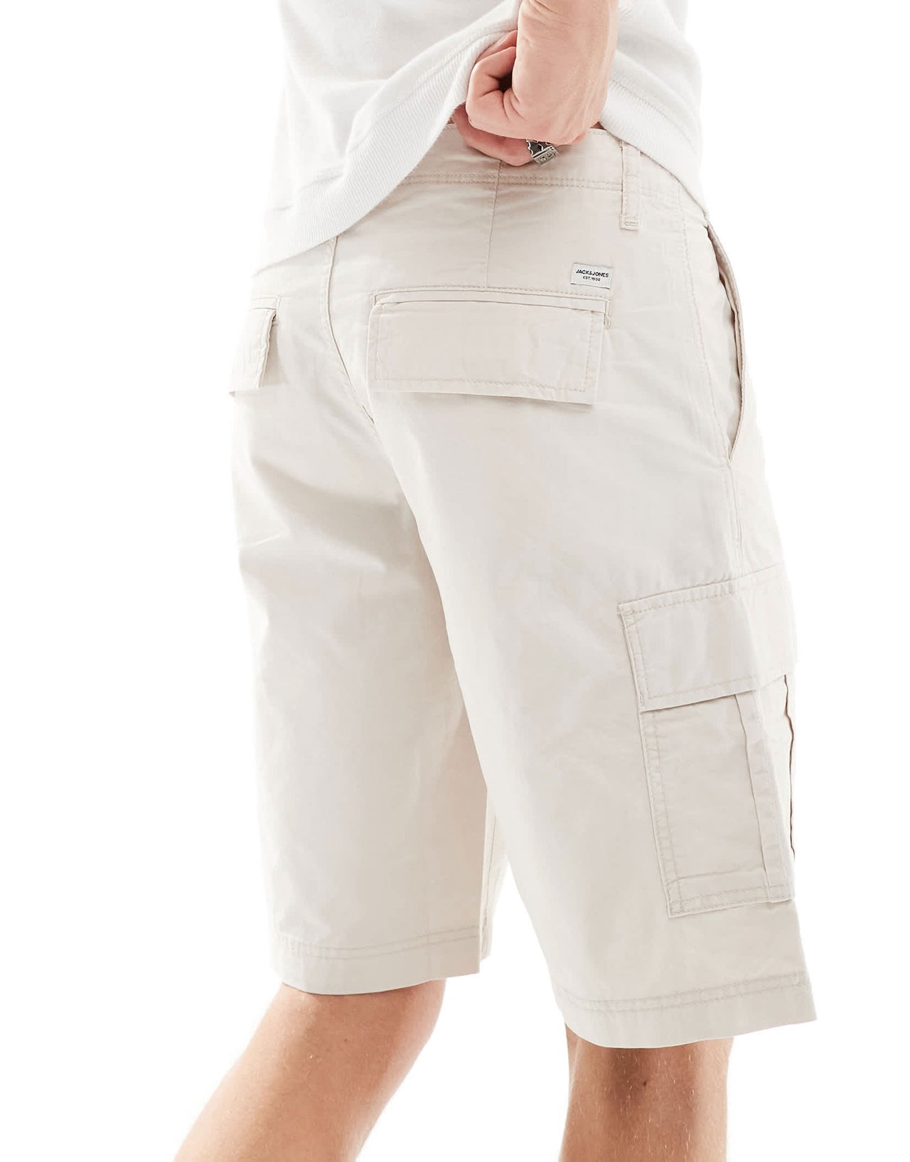 Jack & Jones cargo short in light grey
