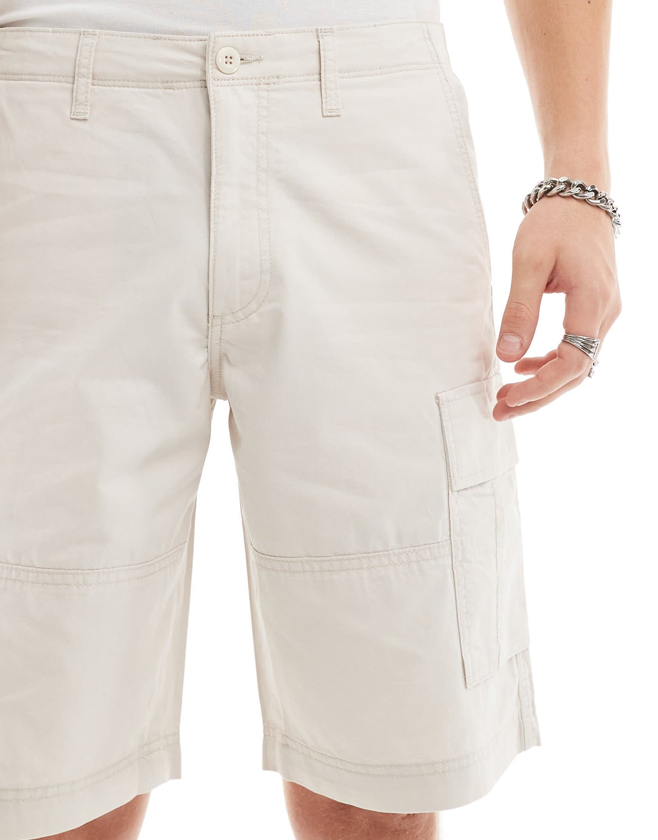 Jack & Jones cargo short in light grey