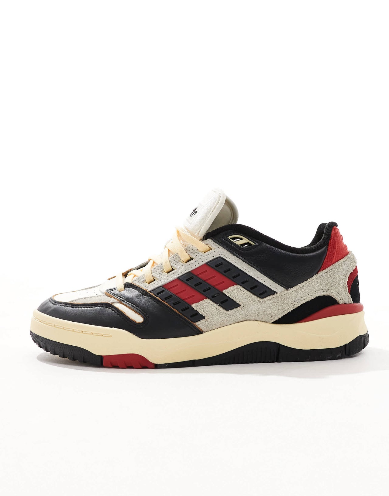 adidas Originals Torsion Phantom Low trainers in off white, black & red