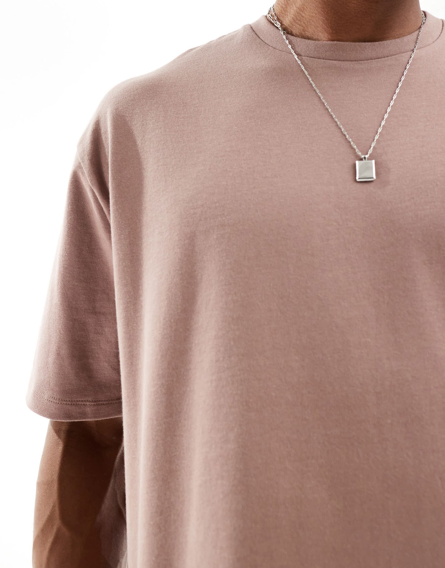 ASOS DESIGN heavyweight oversized t-shirt in brown