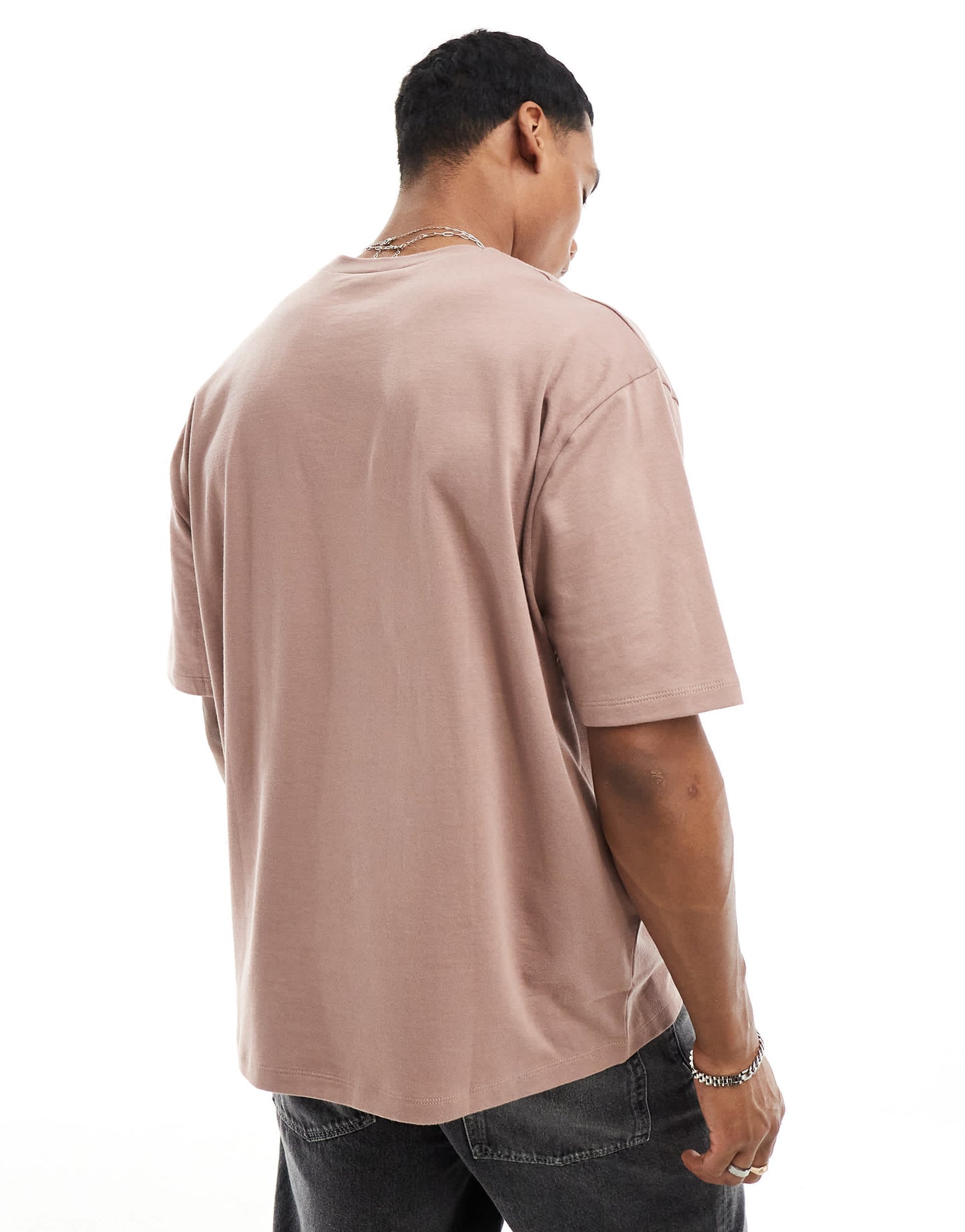 ASOS DESIGN heavyweight oversized t-shirt in brown