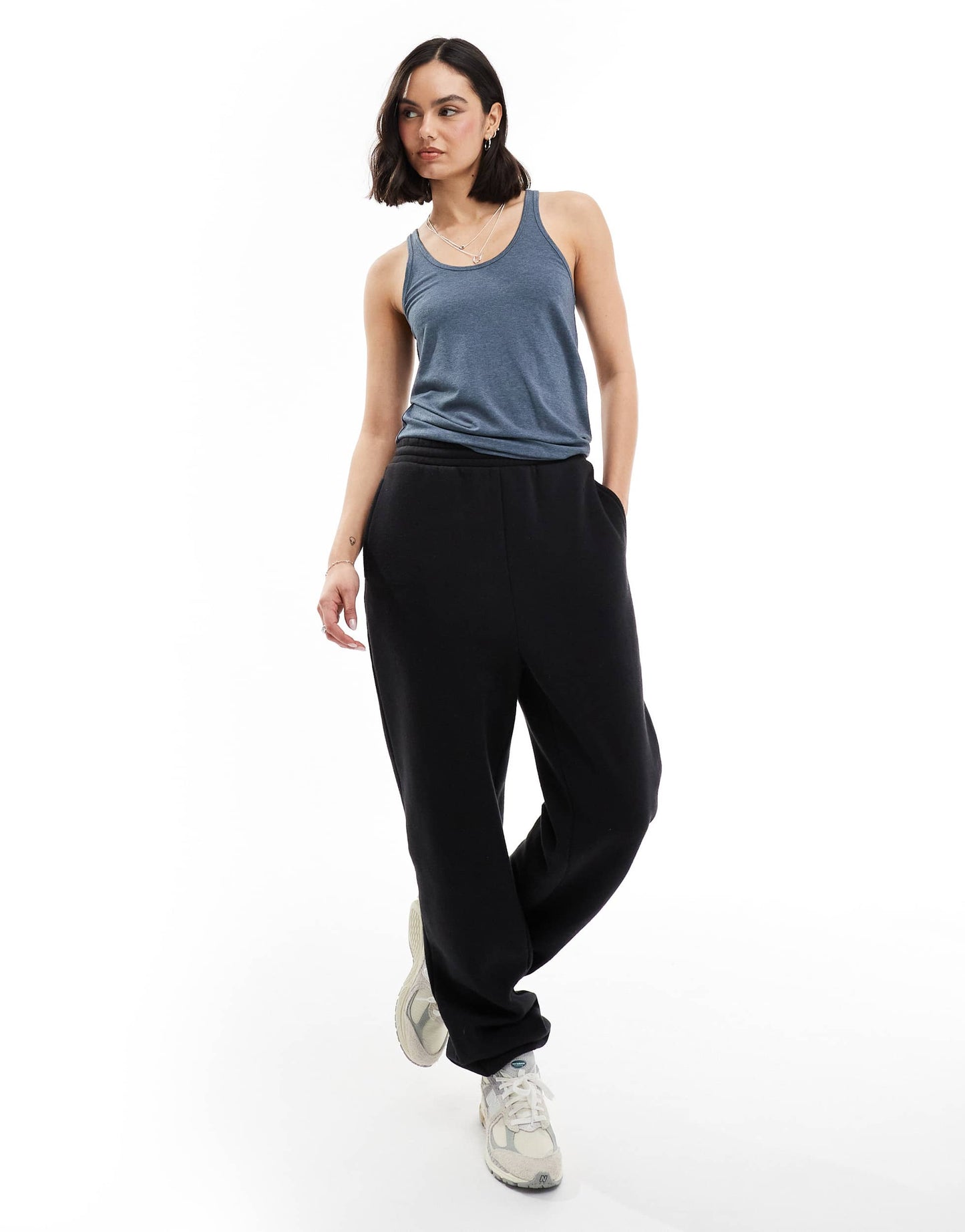 Miss Selfridge light weight vest top in indigo