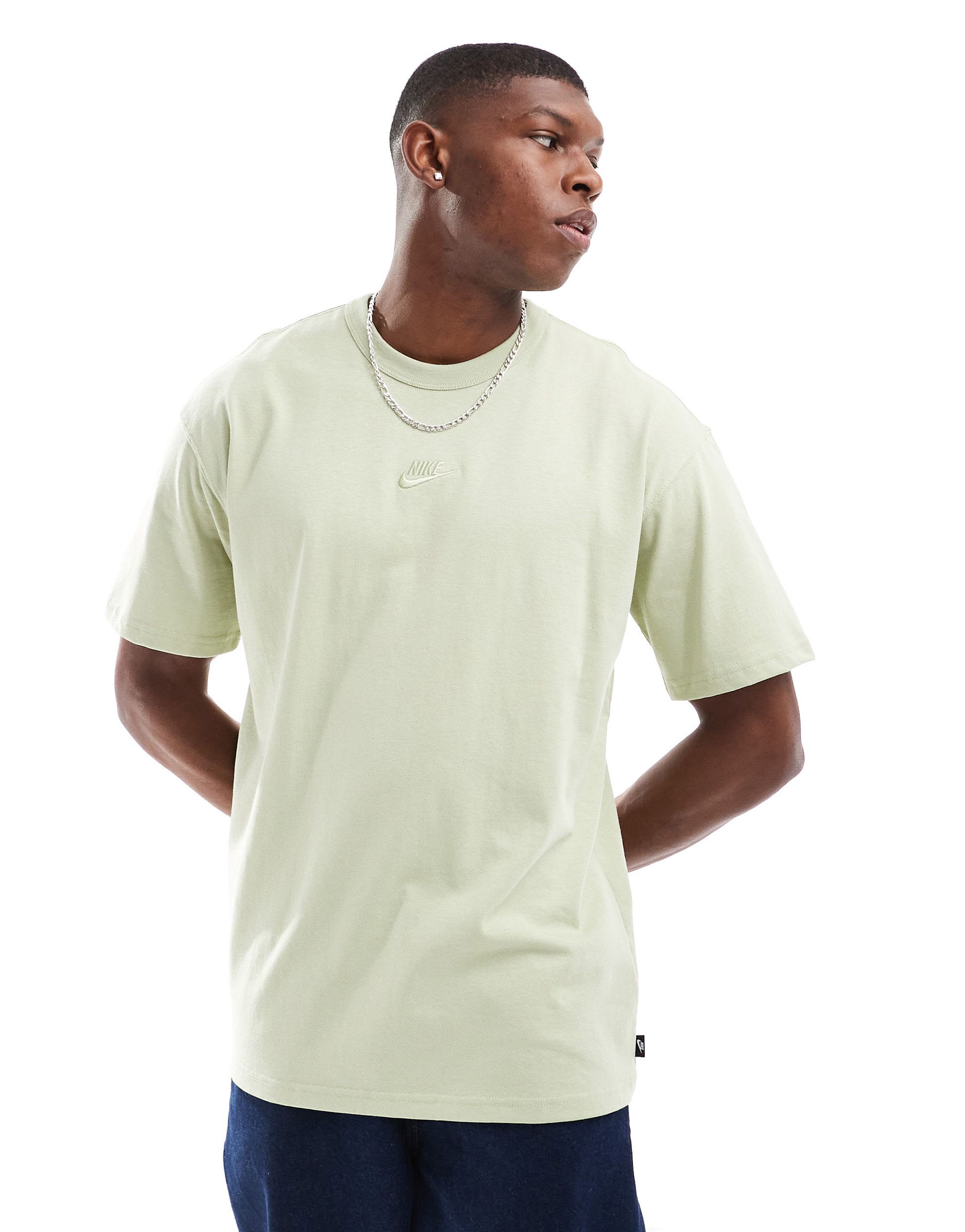 Nike Premium Essentials oversized t-shirt in light green