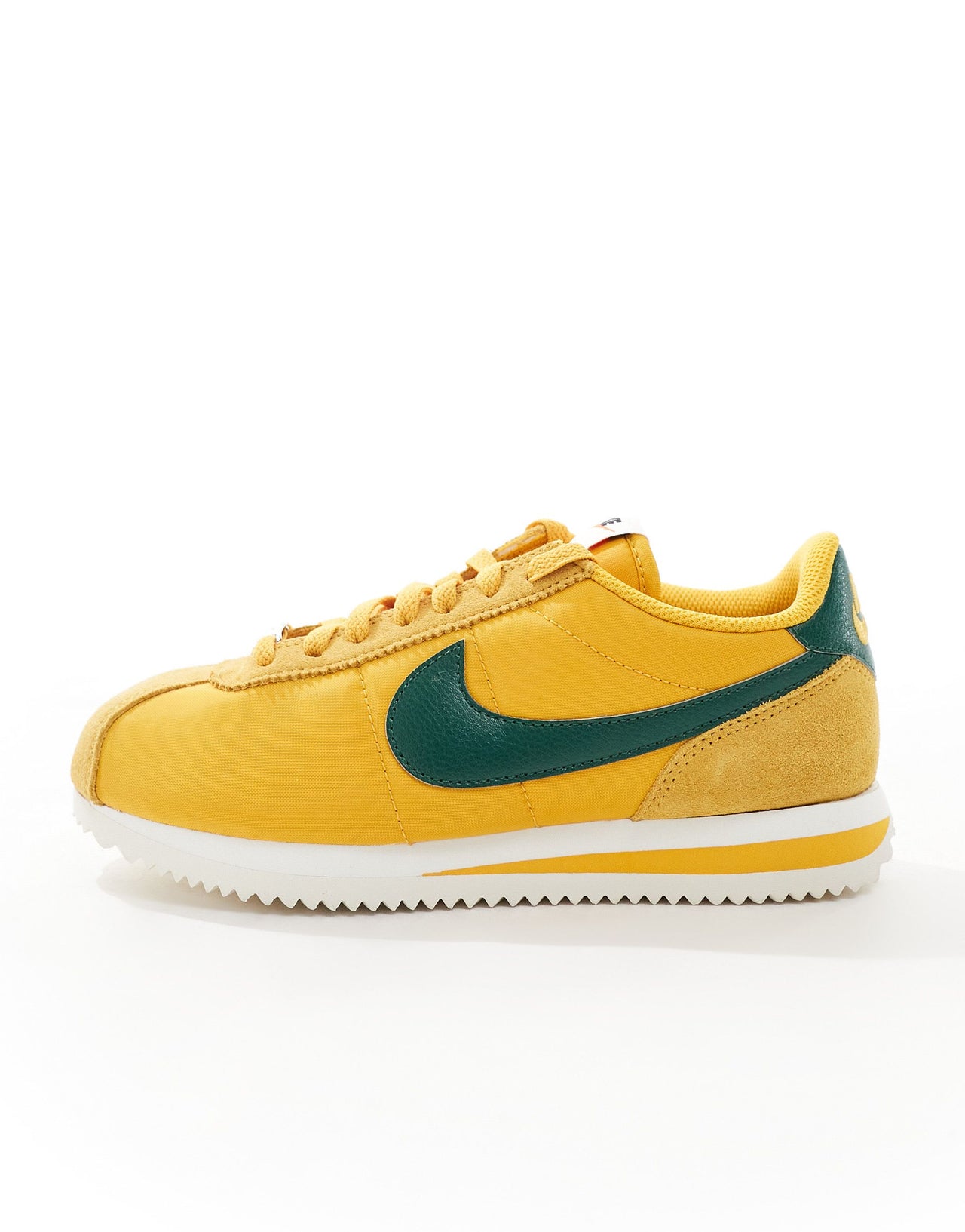 Nike Cortez TXT trainers in yellow and green