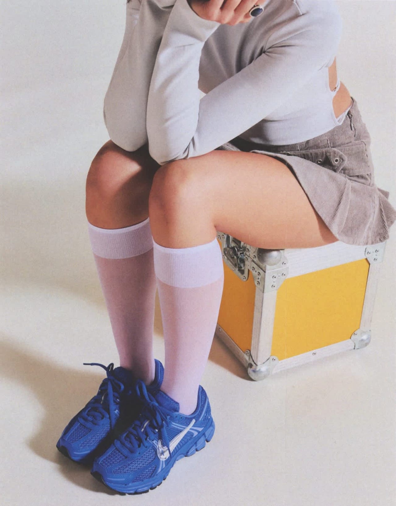 Nike Zoom Vomero 5 trainers in racer blue