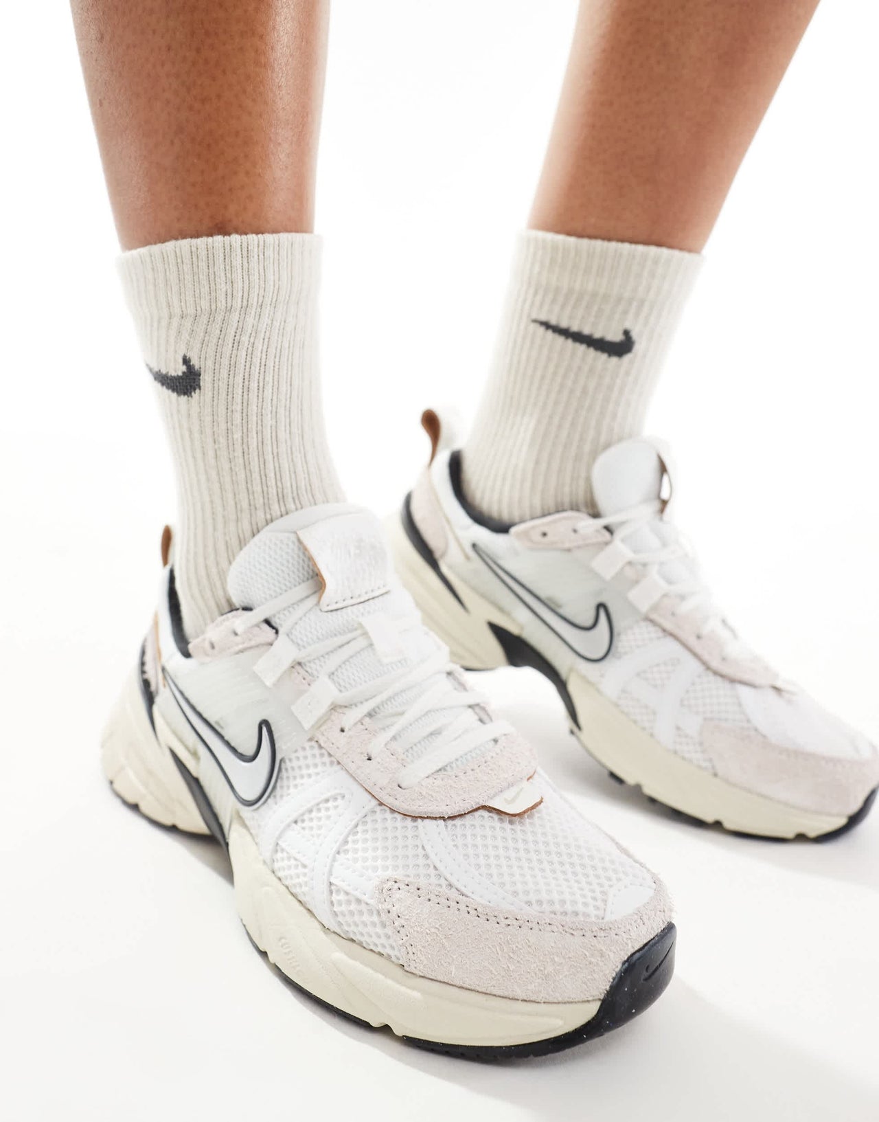 Nike V2K trainers in white