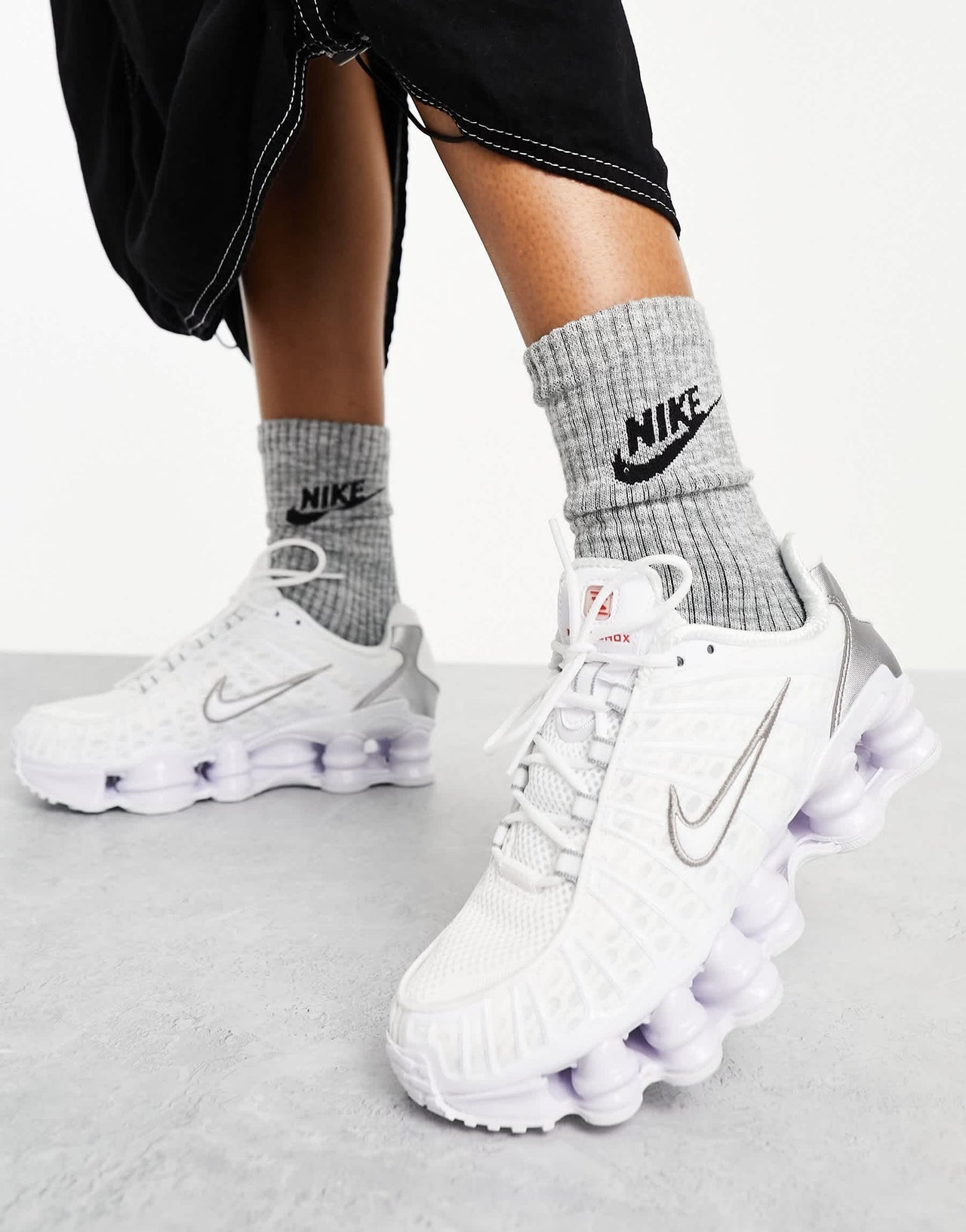 Nike Shox TL trainers in white
