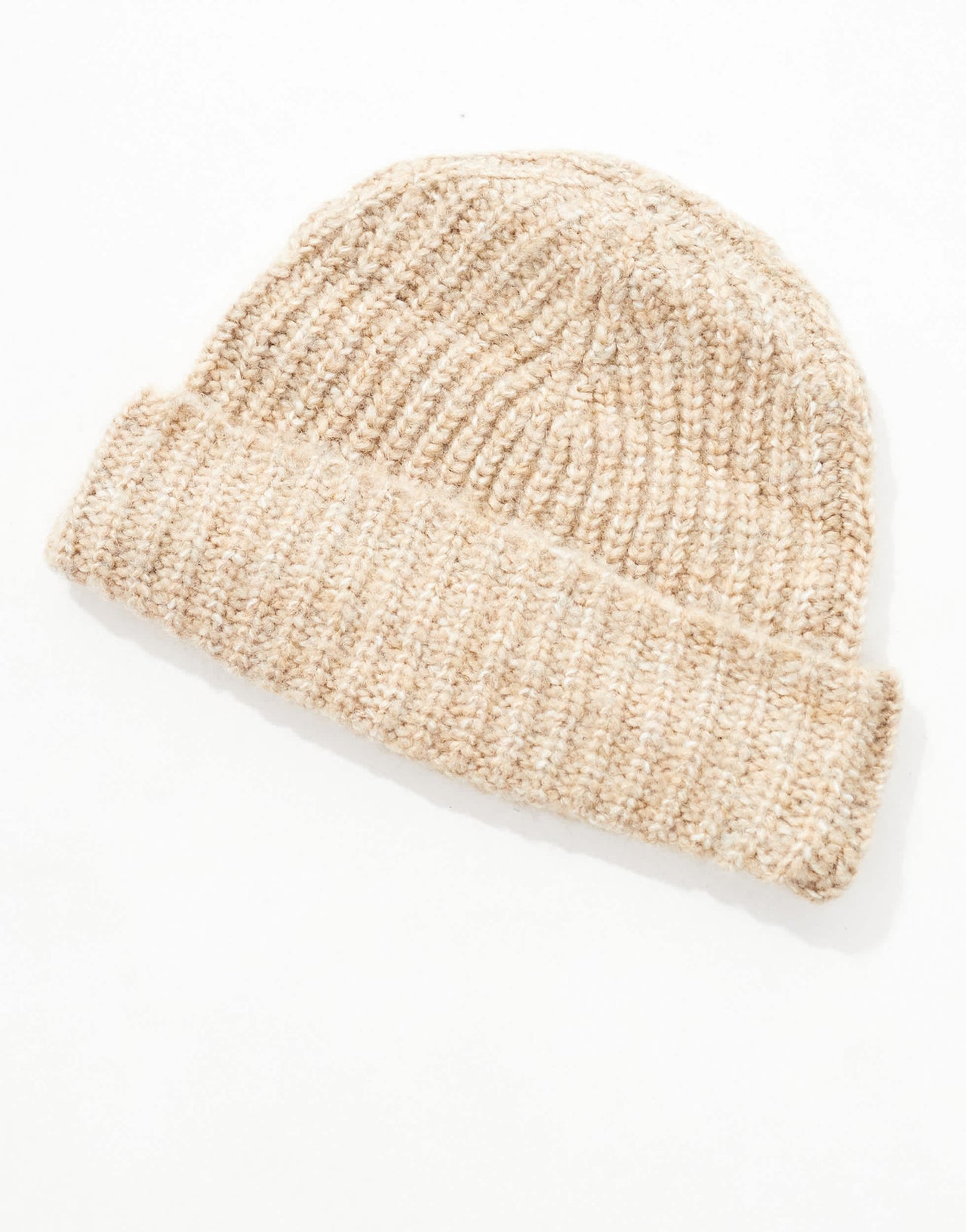 ASOS DESIGN chunky knit beanie in oatmeal