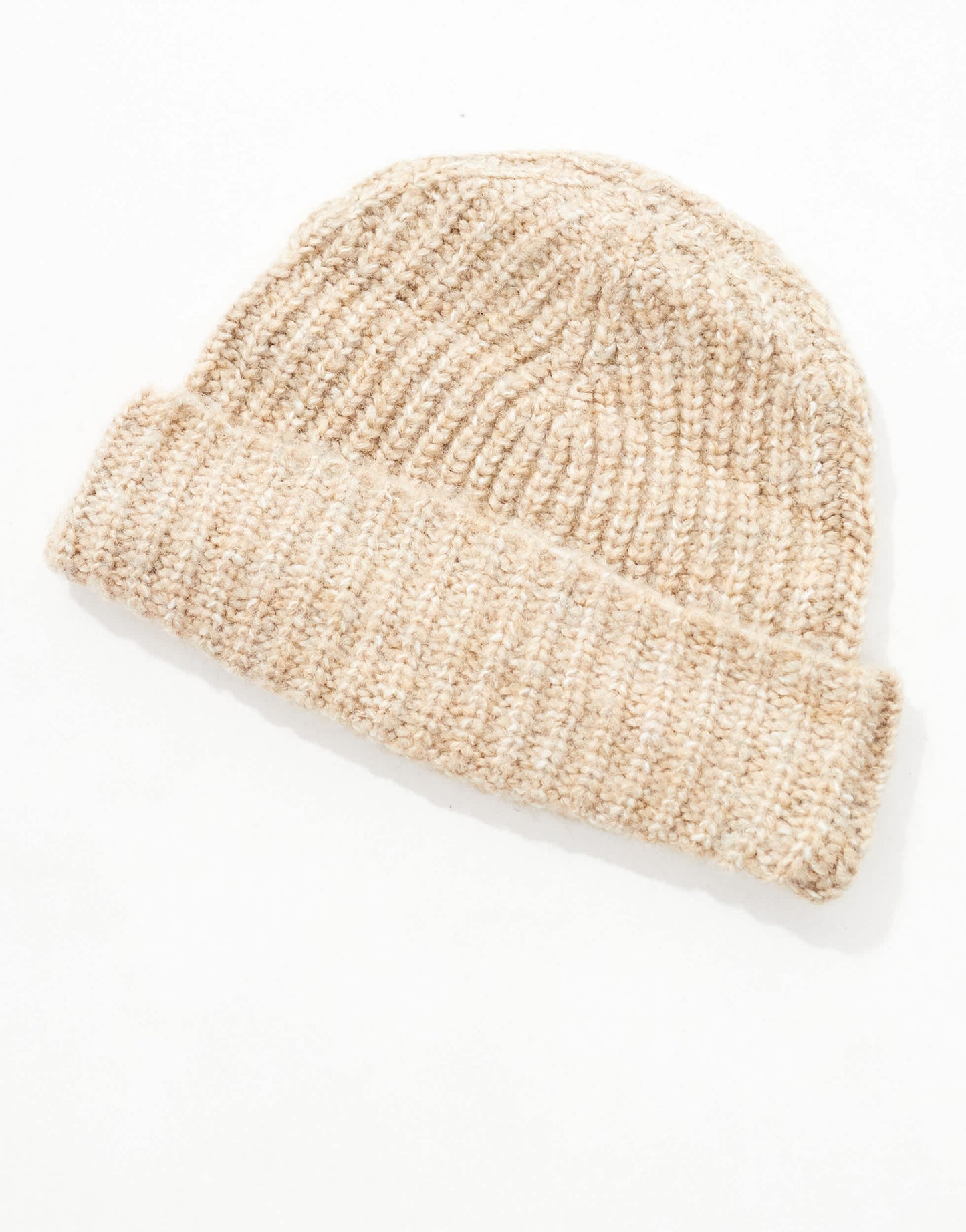ASOS DESIGN chunky knit beanie in oatmeal