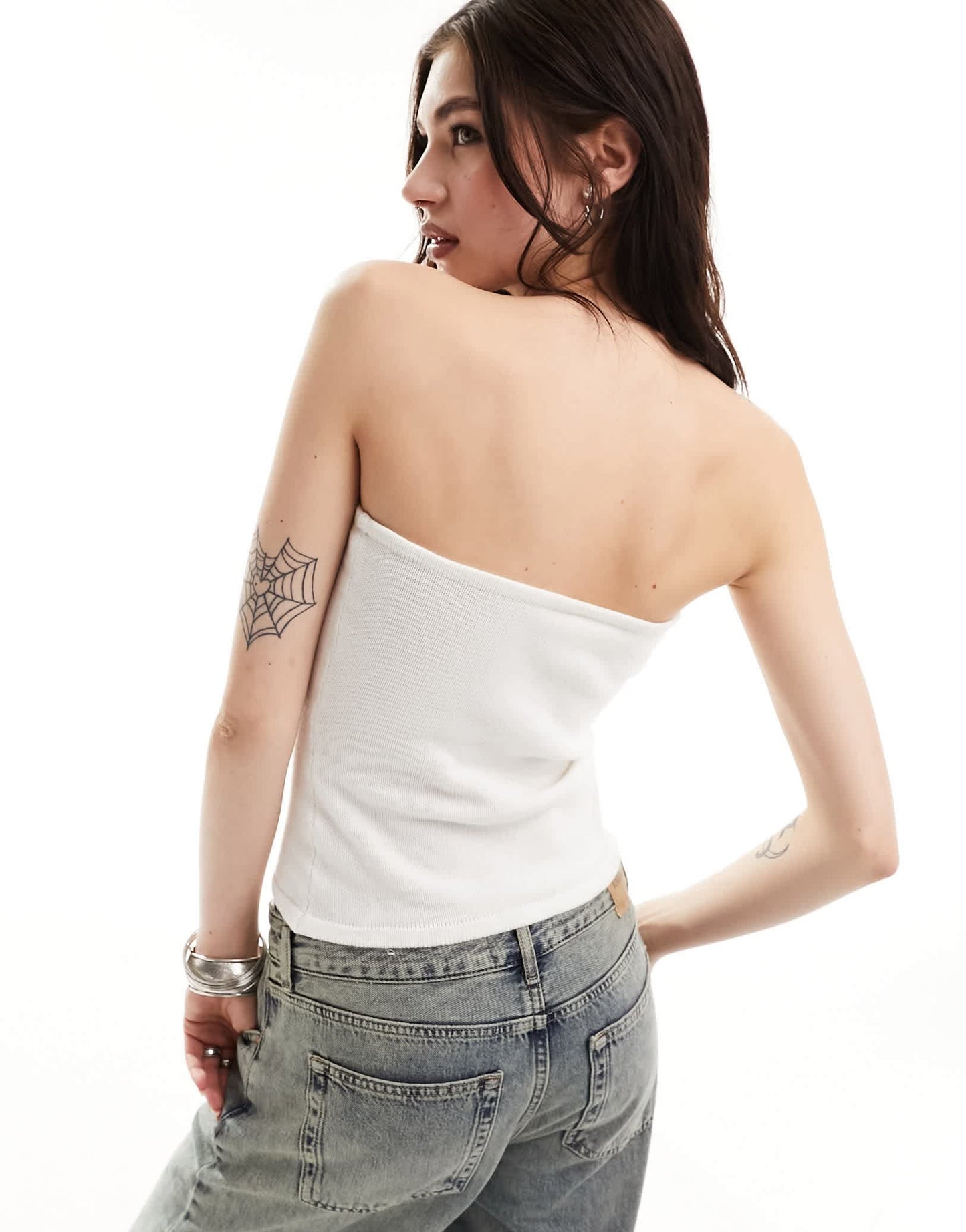 Heretic Nine bandeau knitted scorpion top