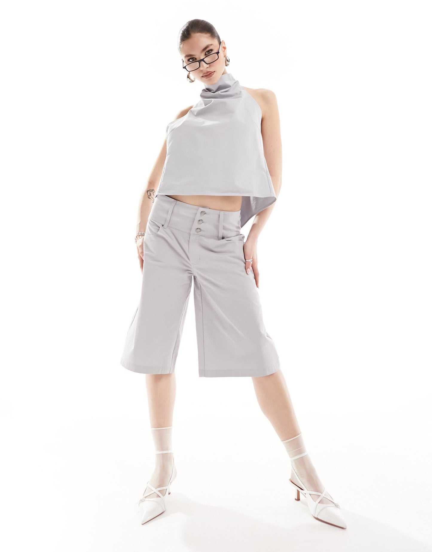 Heretic Nine halter backless stream top co-ord
