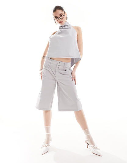 Heretic Nine halter backless stream top co-ord