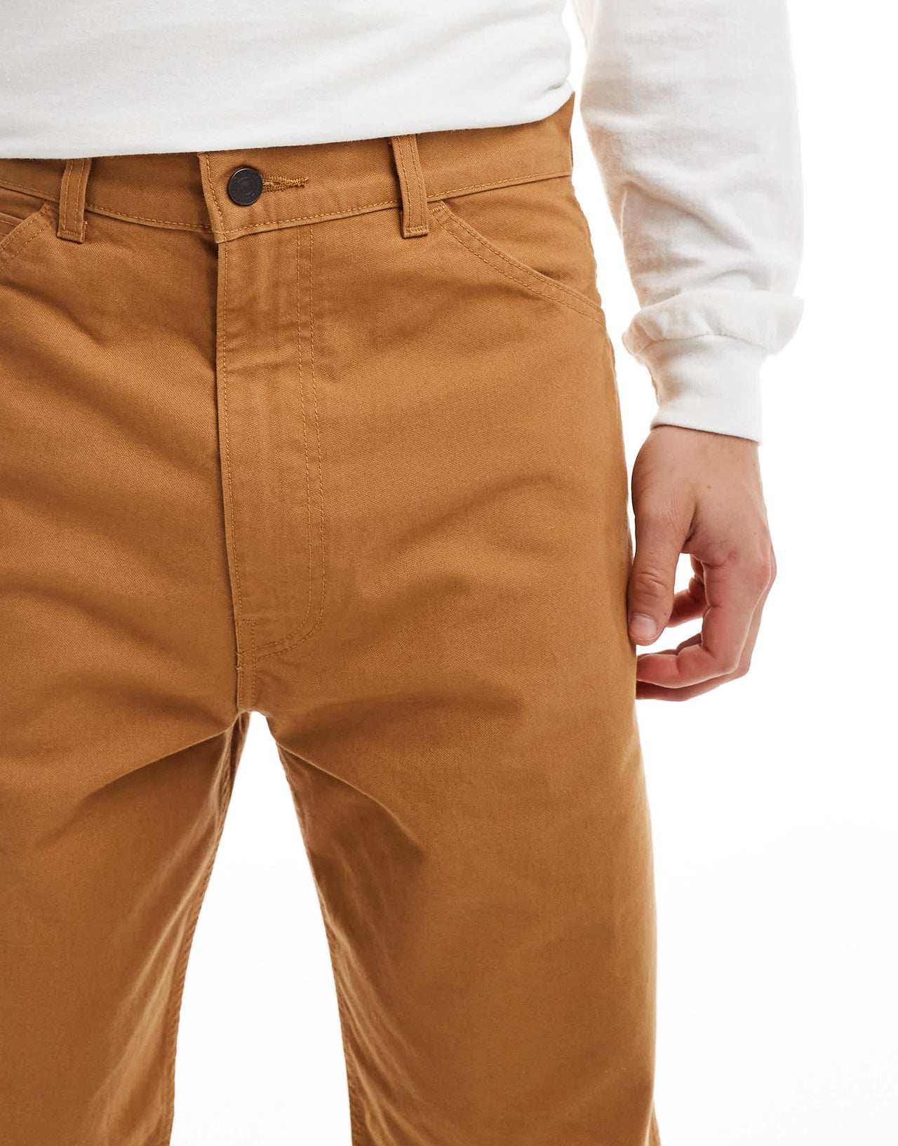 Levi's Skateboarding crop straight carpenter trousers in tan