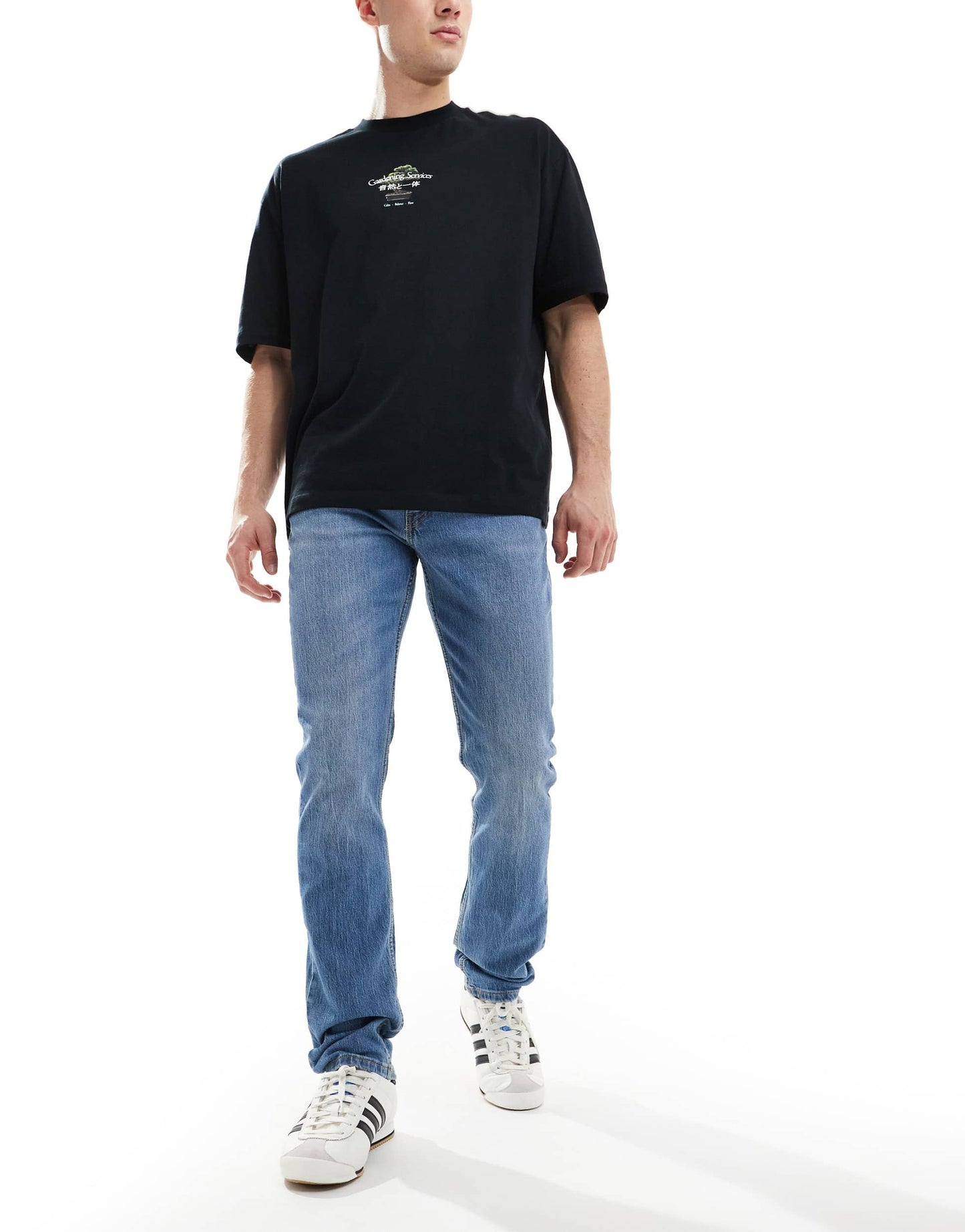 Levi's 511 slim fit performance cool denim jeans in mid blue