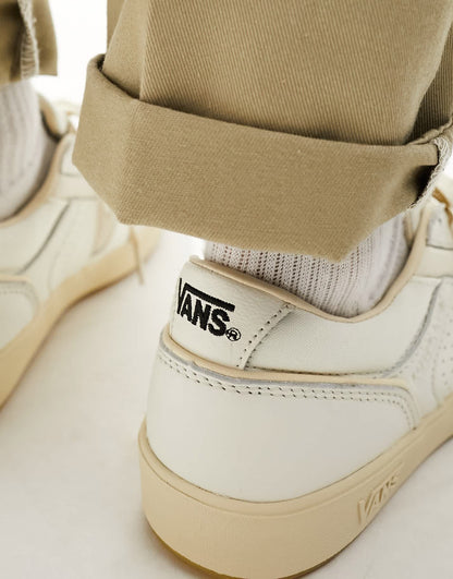 Vans Lowland trainers in off white and tan