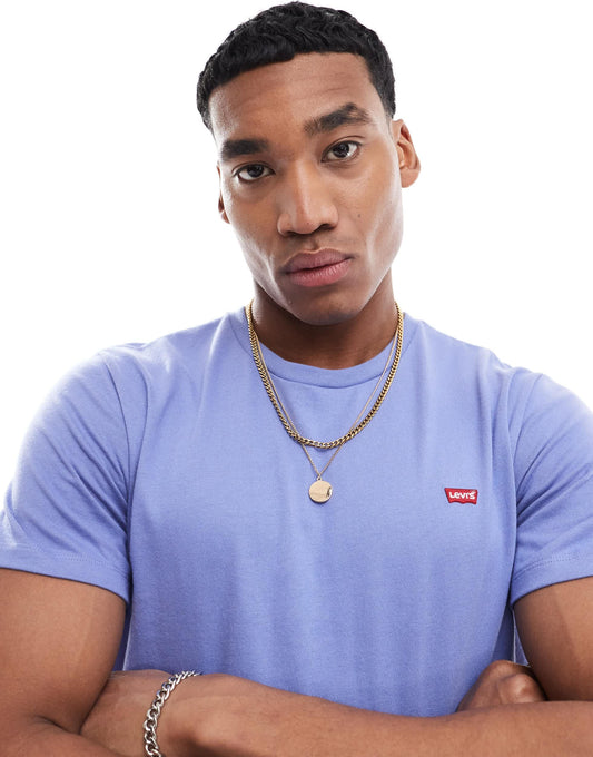 Levi's original batwing logo t-shirt in blue