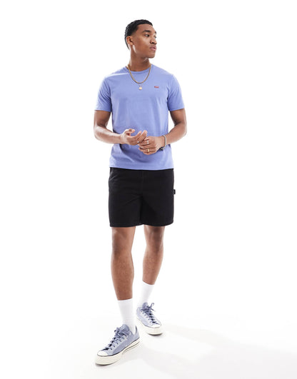 Levi's original batwing logo t-shirt in blue