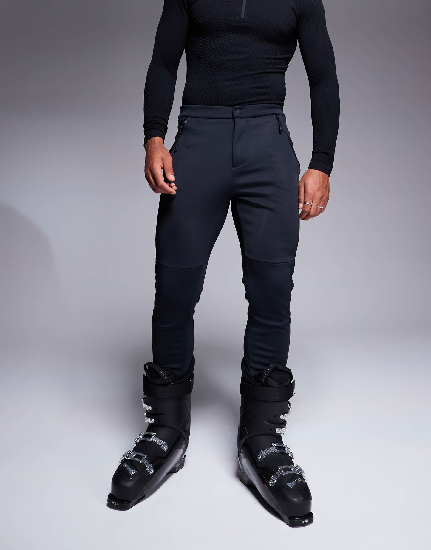 4505 Ski Icon water repellent skinny leg ski pant in black