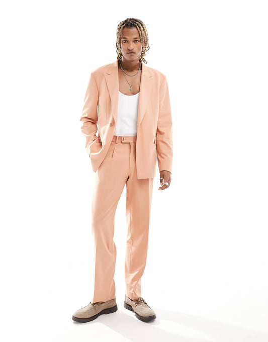 Viggo lavoir oversized suit trousers in pink