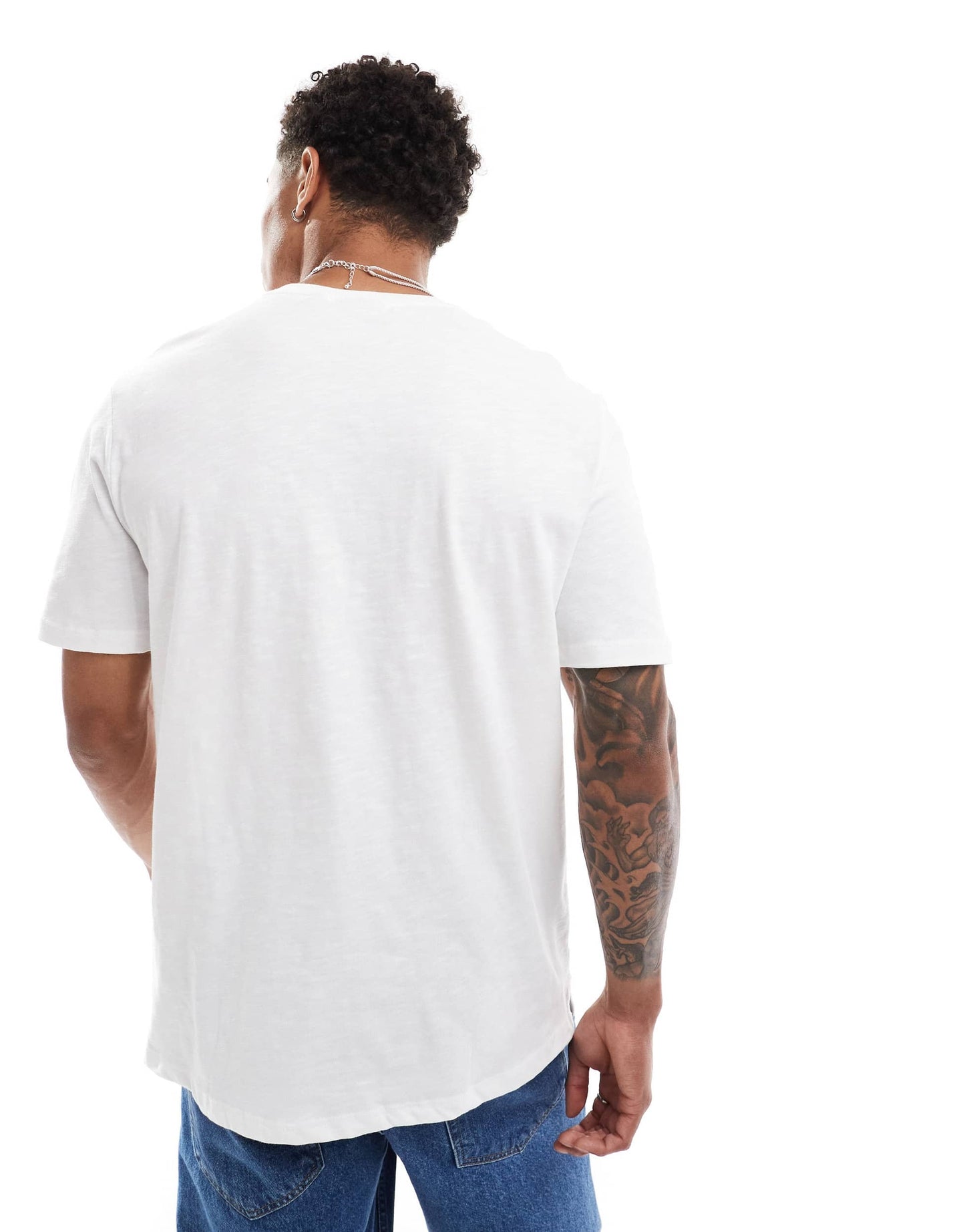 Lyle & Scott icon logo slub t-shirt in white