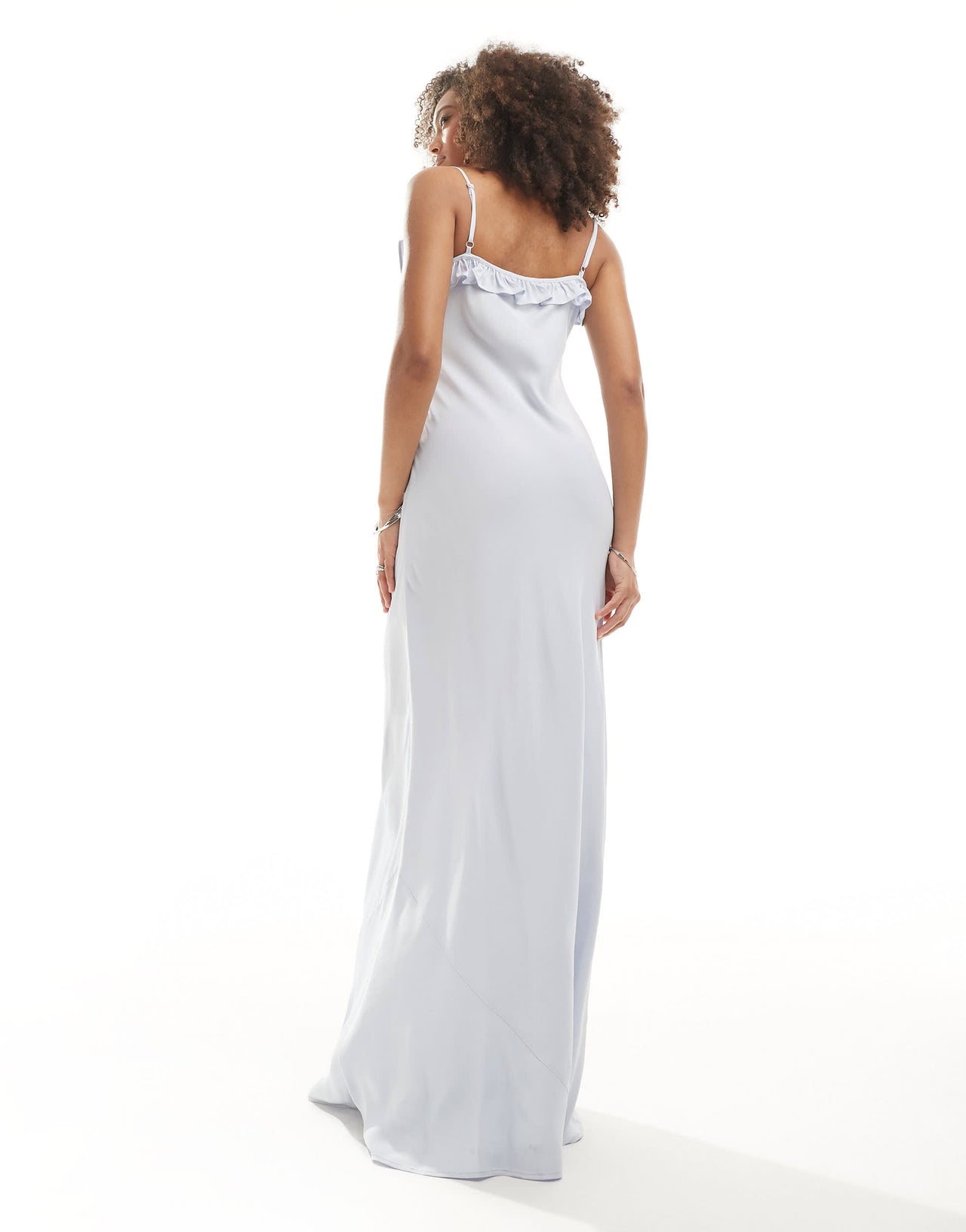Maids to Measure Bridesmaid slip dress in pale blue
