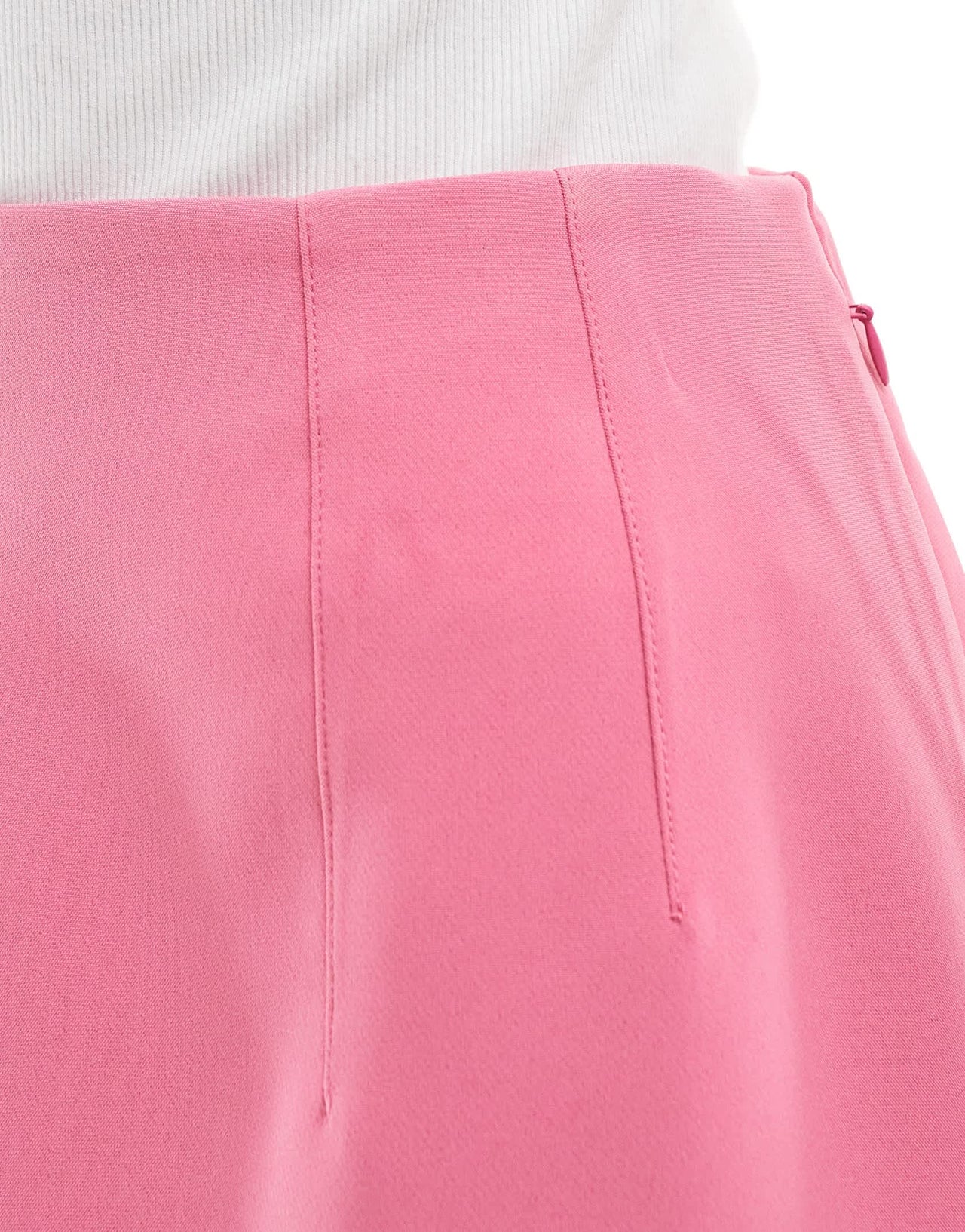 ASOS DESIGN Petite tailored high waist mini skirt in pink