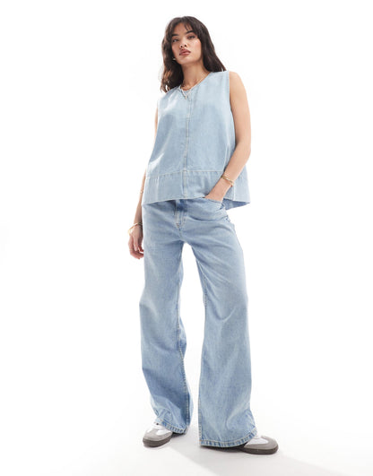 Nobody's Child Stirling swing top in light blue