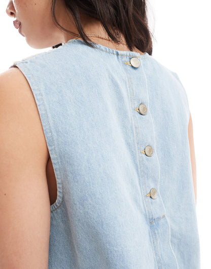 Nobody's Child Stirling swing top in light blue