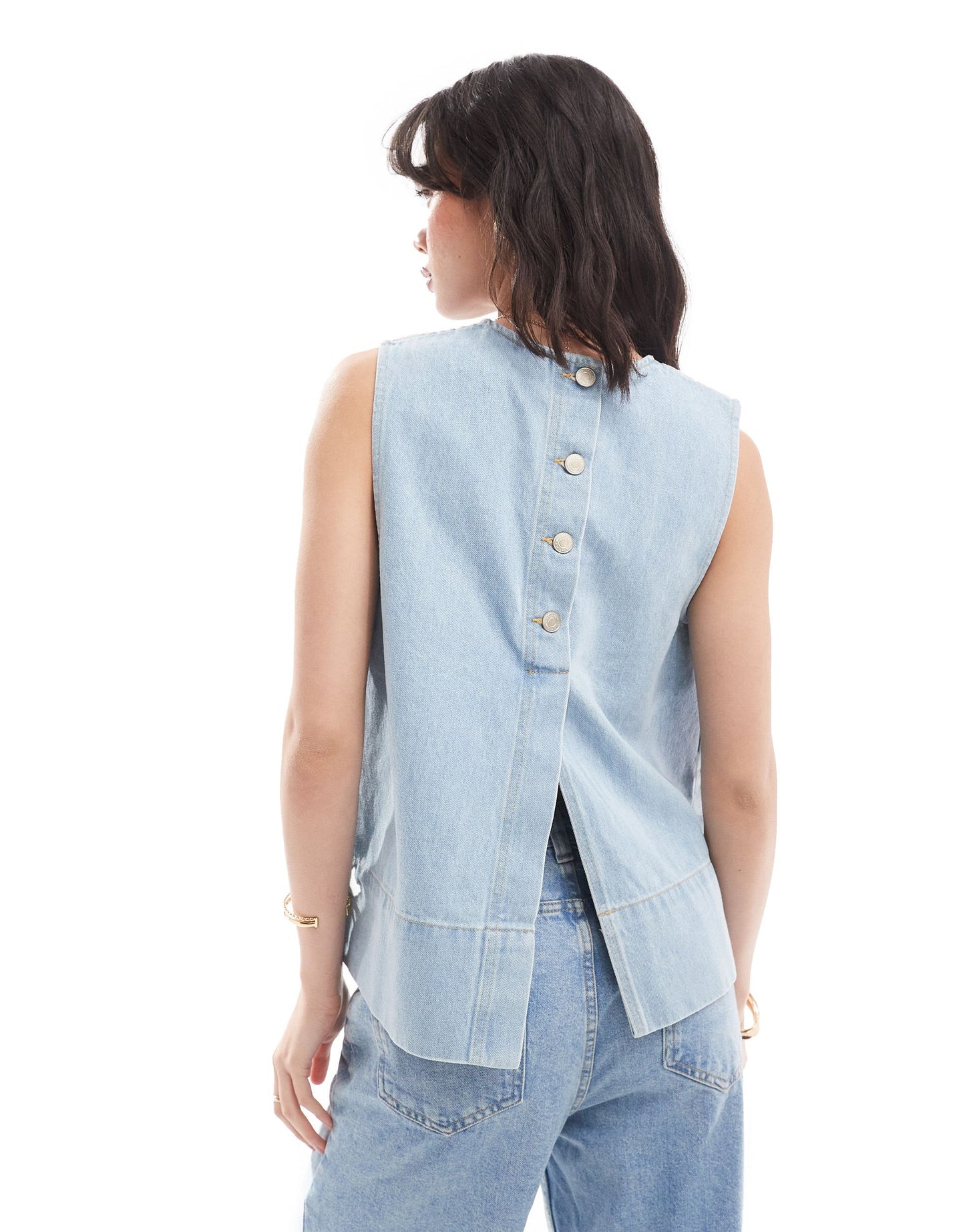 Nobody's Child Stirling swing top in light blue