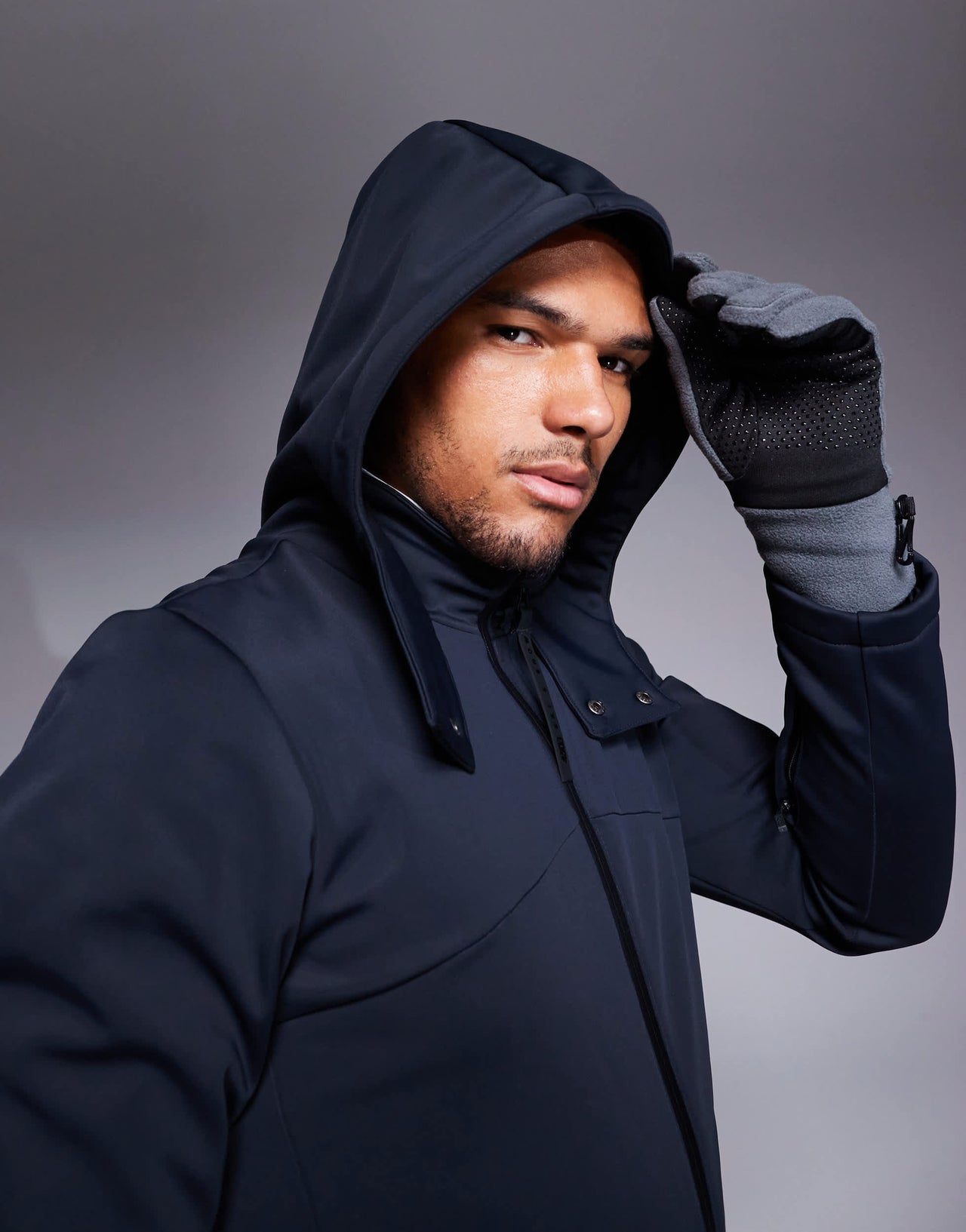 4505 Ski Icon water repellent insulated ski suit with hood and straight leg in black